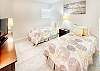 The second bedroom is perfect for another couple joining you, or a place for children to stay.
