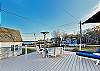 the roof deck is a refreshing, breezy spot on a hot day.