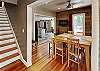 view of dining room into kitchen