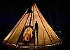 Stay cozy and warm inside the Tipi