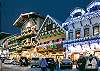 The Village dressed in holiday lights