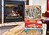 Play games and assemble puzzles in front of the warm fire.