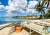 Beach outside home