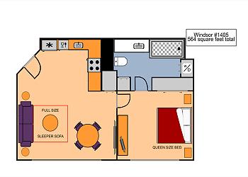 Windsor #1405 Floor Plan