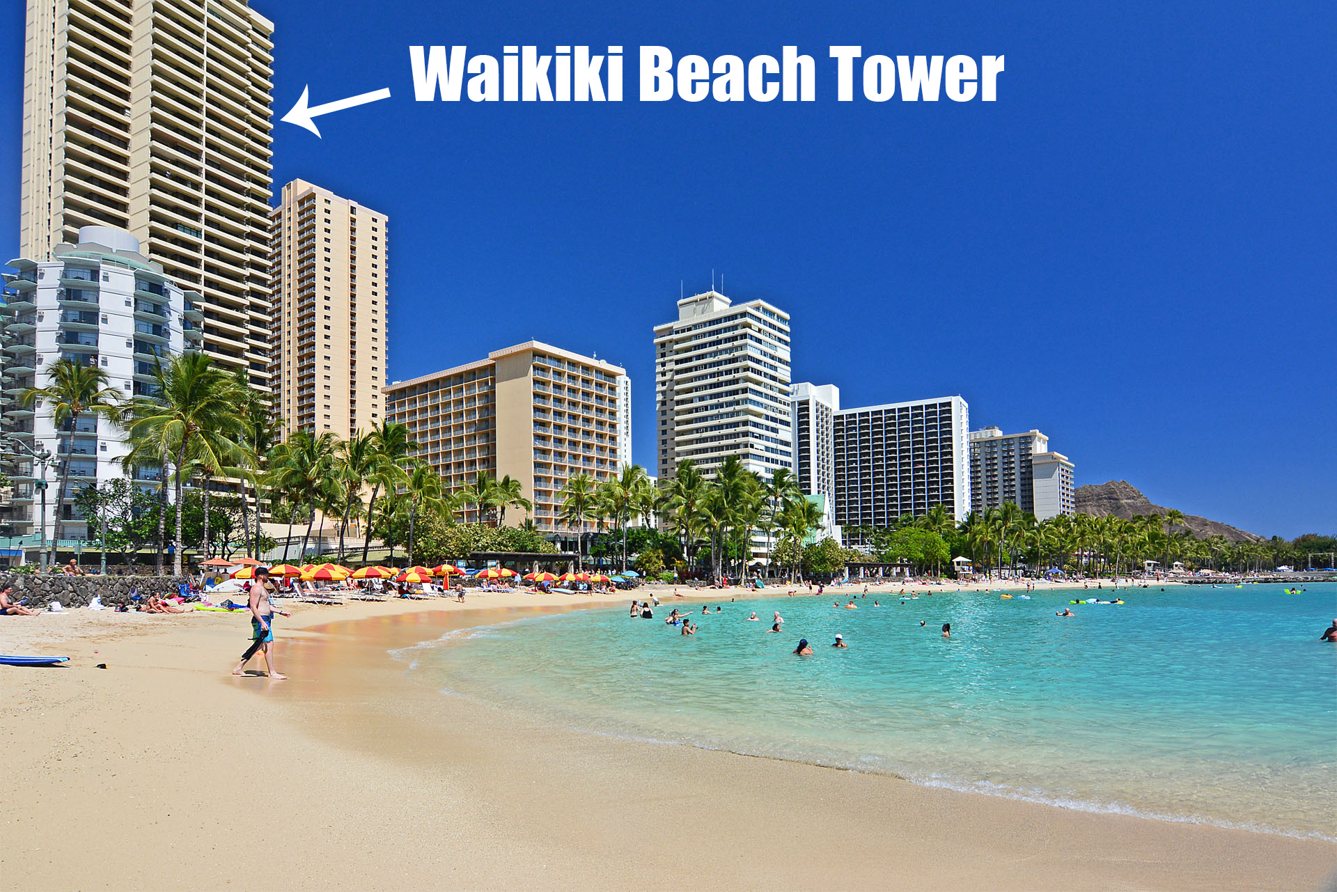 Waikiki Beach Tower 1903 Sweeping Ocean Views, 2 bed/2