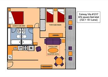 Fairway Villa #1217 Floor Plan