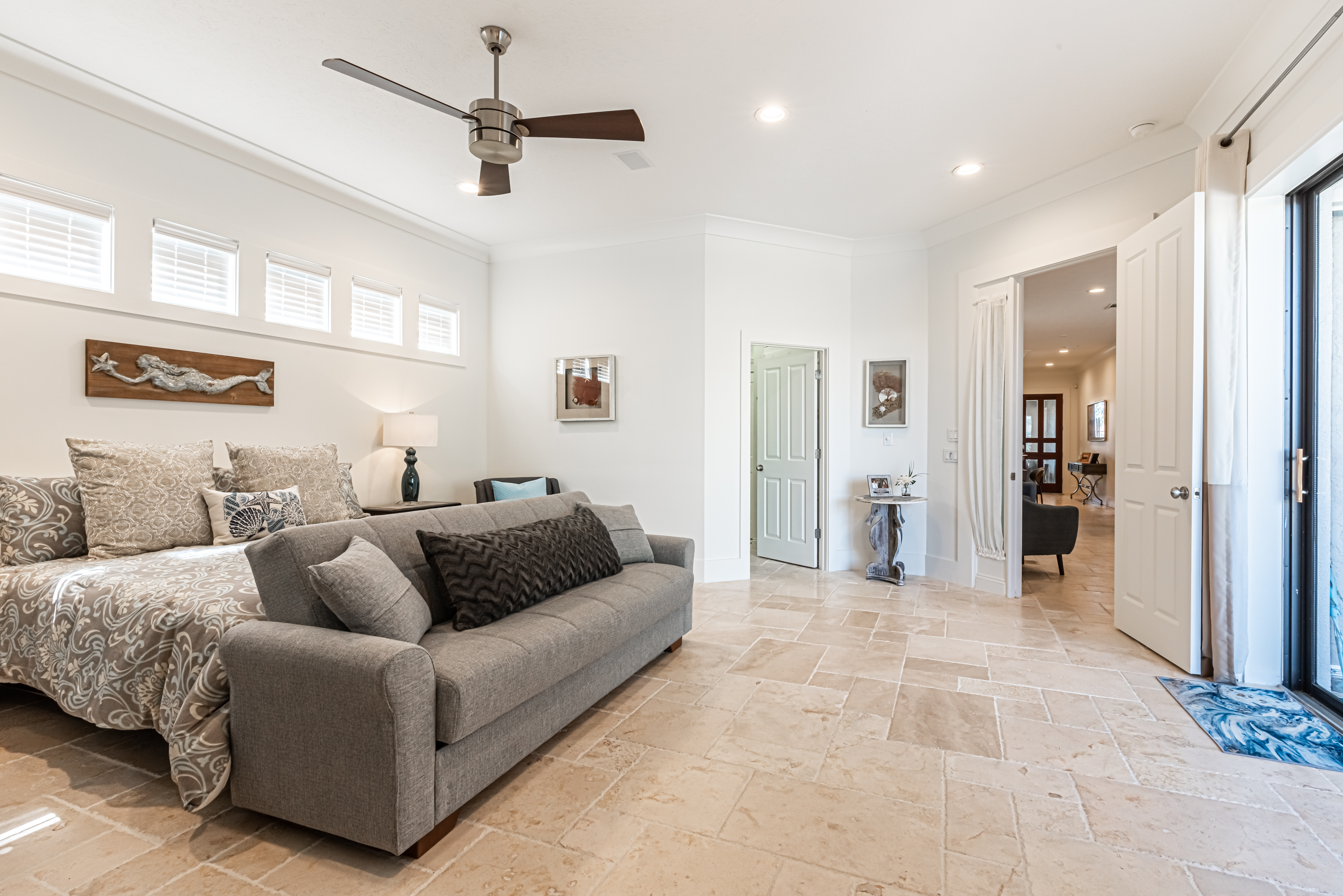 Spacious primary bedroom