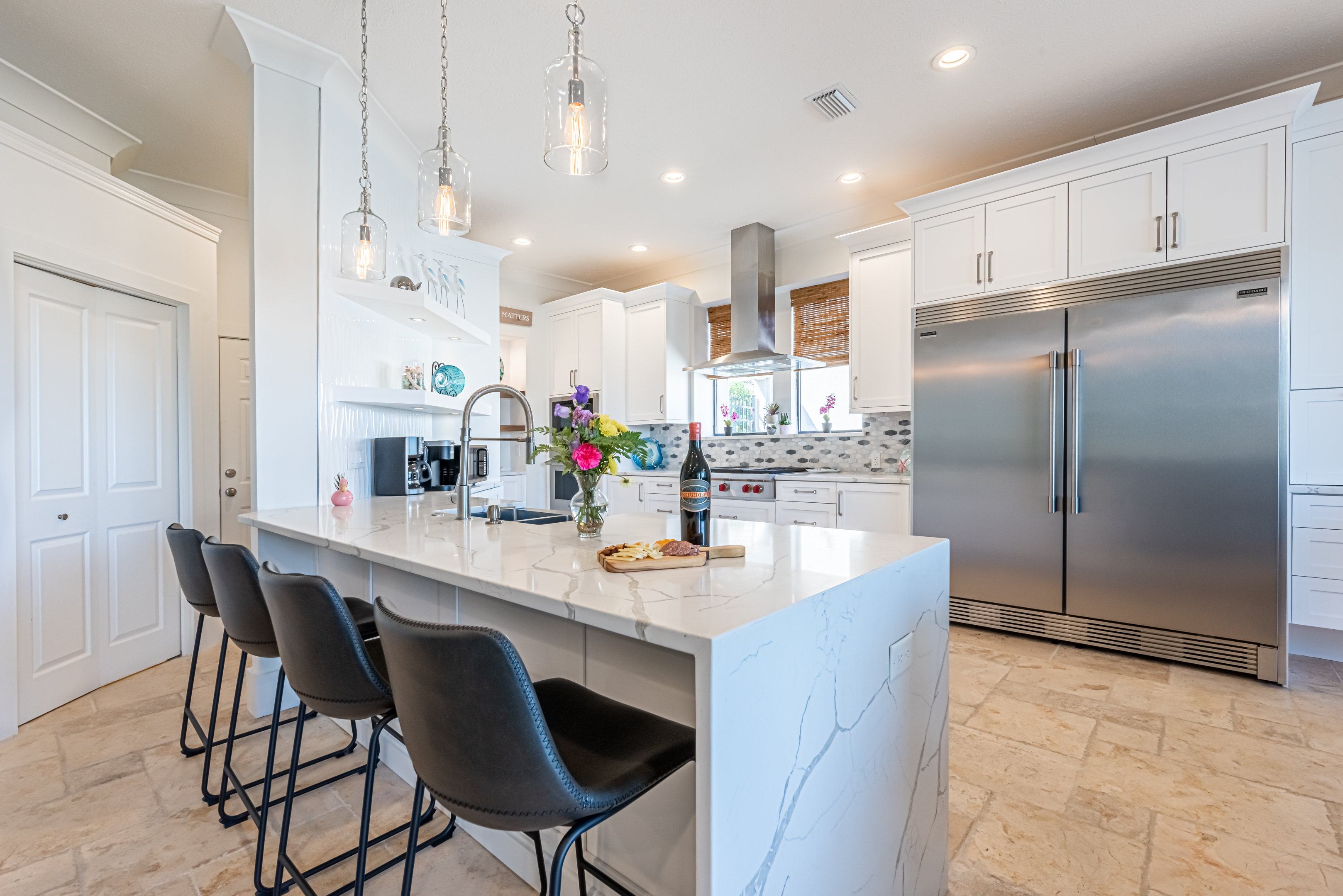 Breakfast bar seating