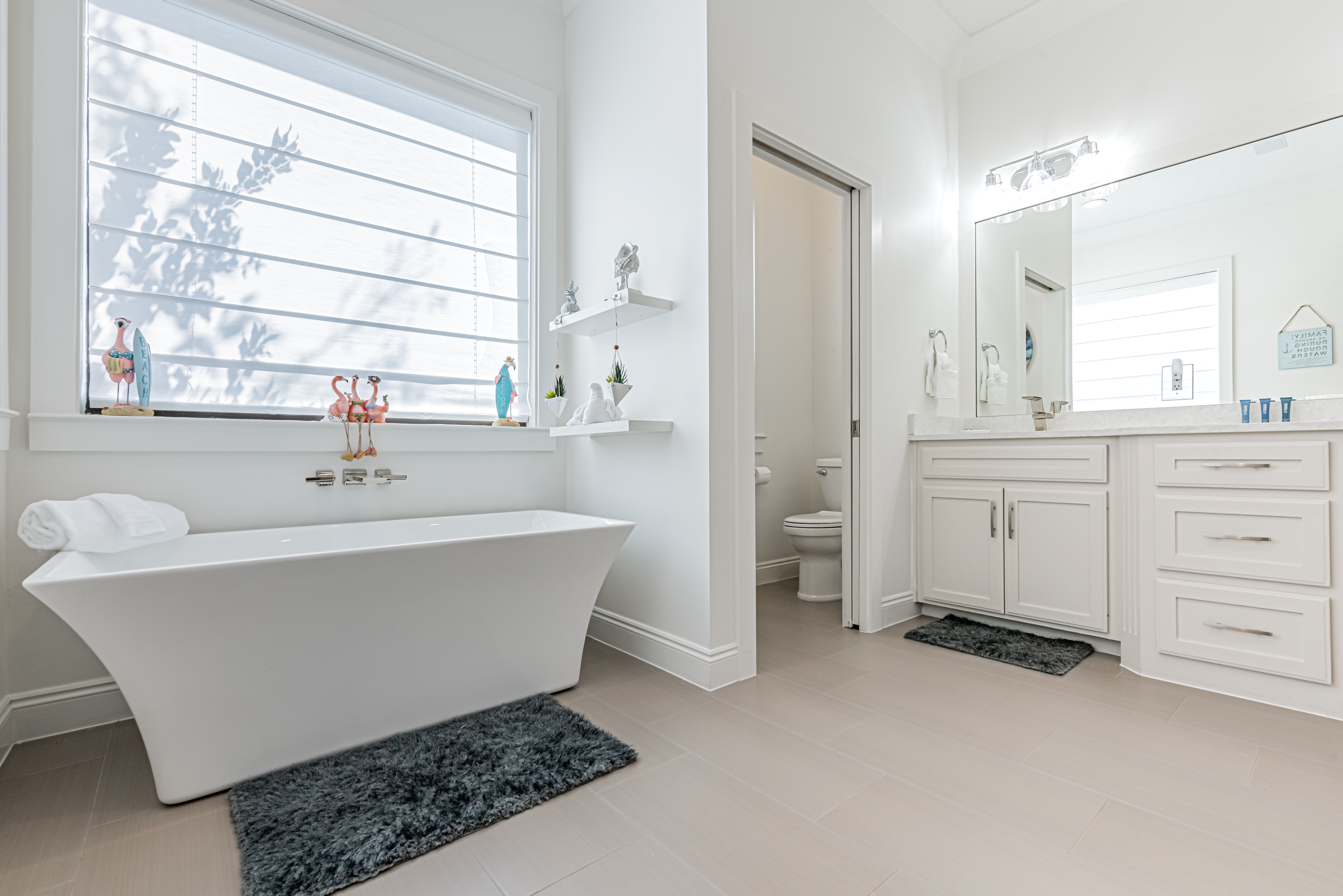 Primary bathroom with large tub