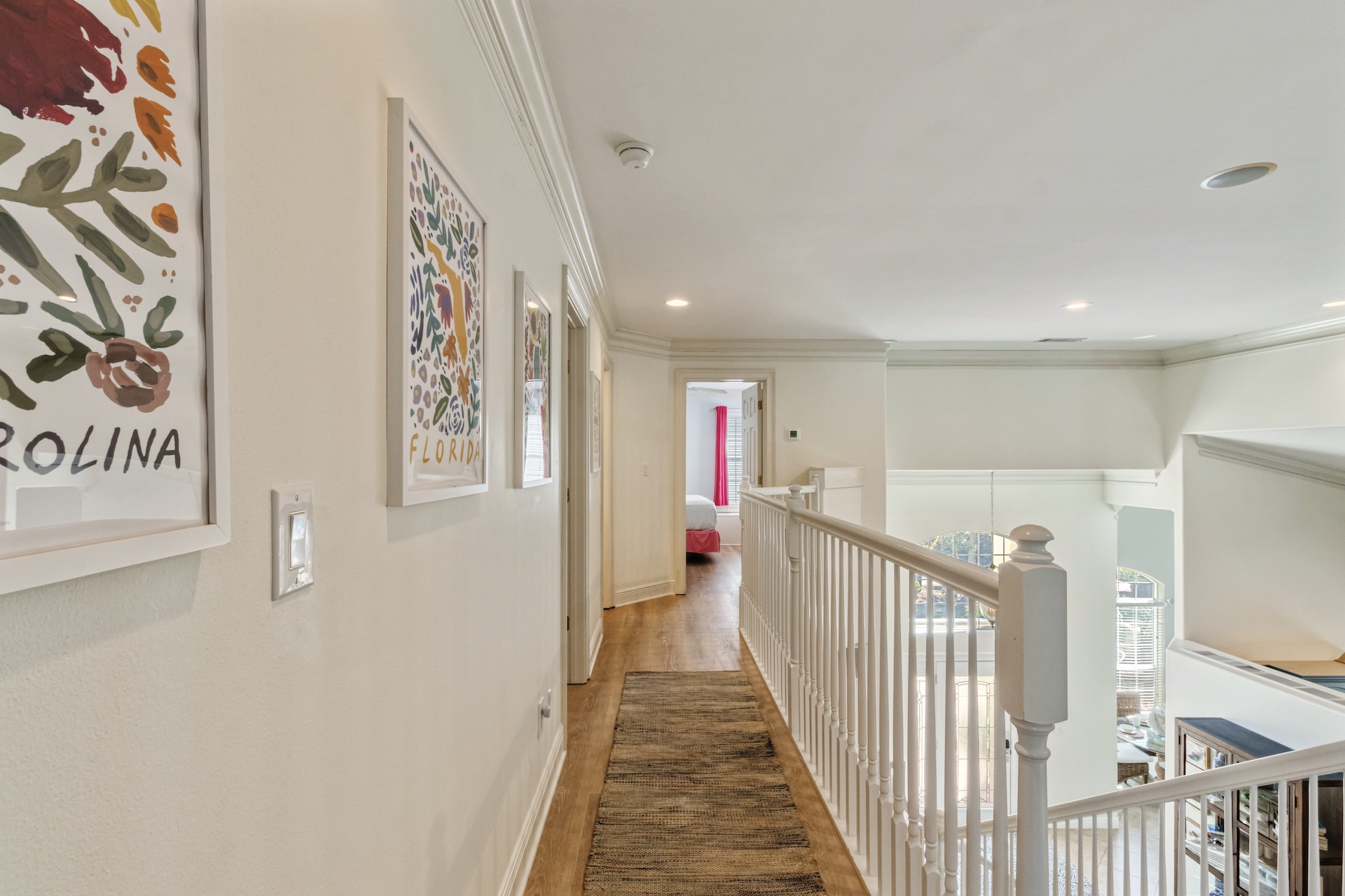 Second floor indoor balcony