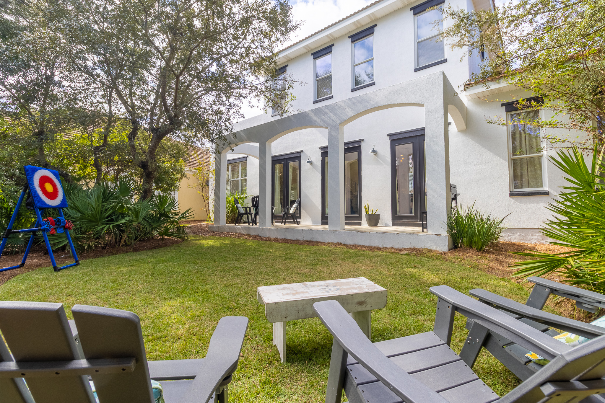 Extra seating in backyard