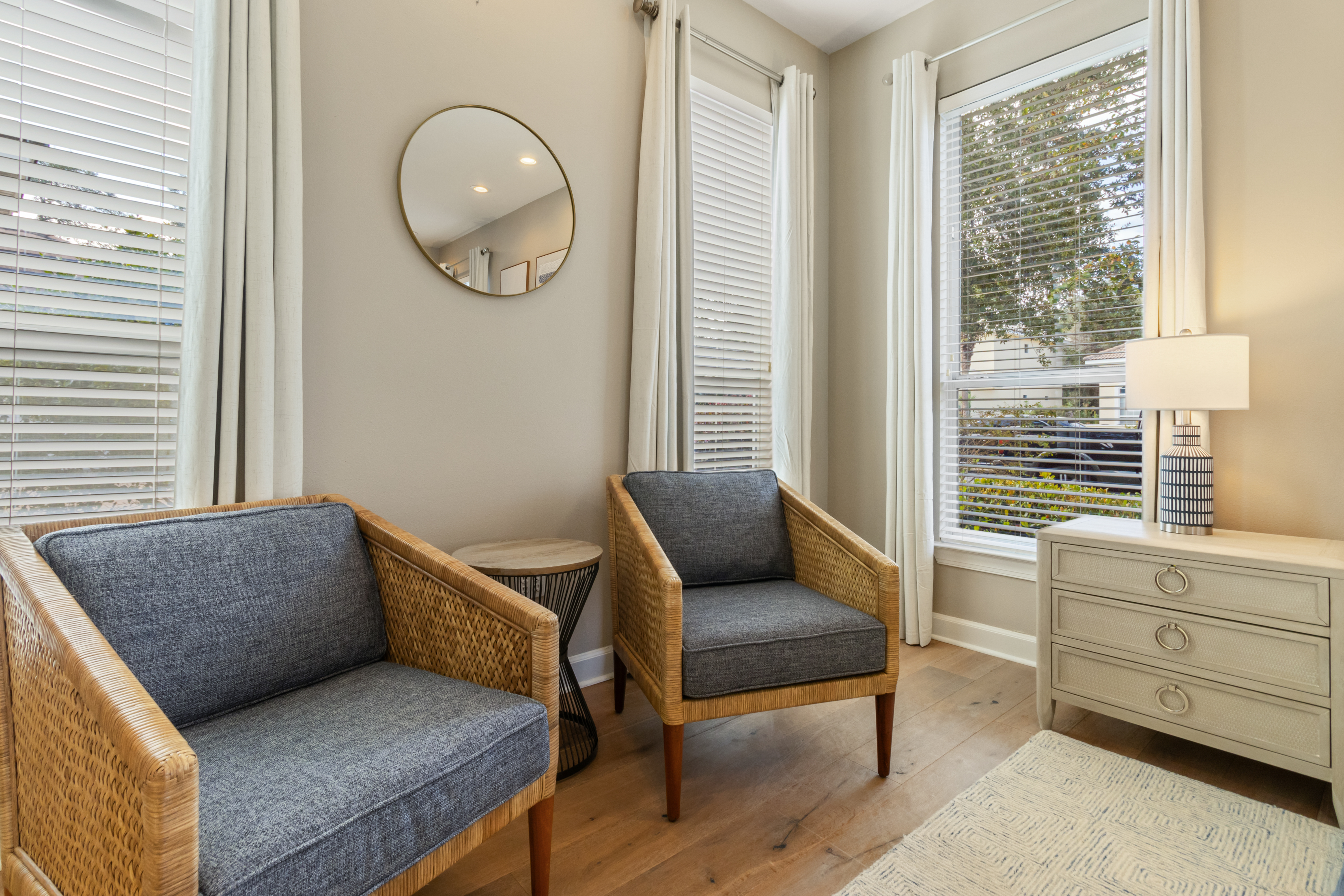 Additional seating in primary suite