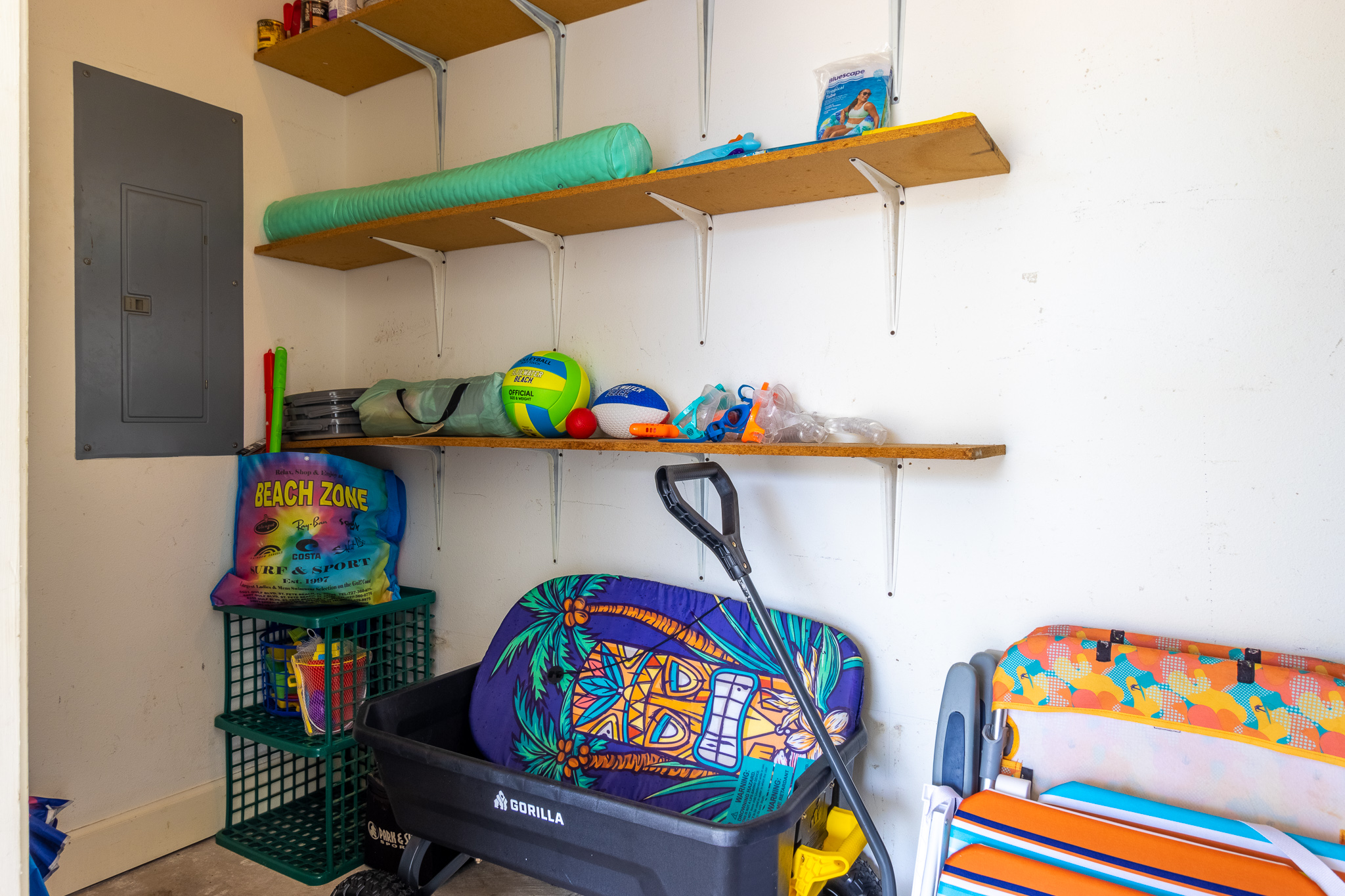 Beach gear for guests to enjoy