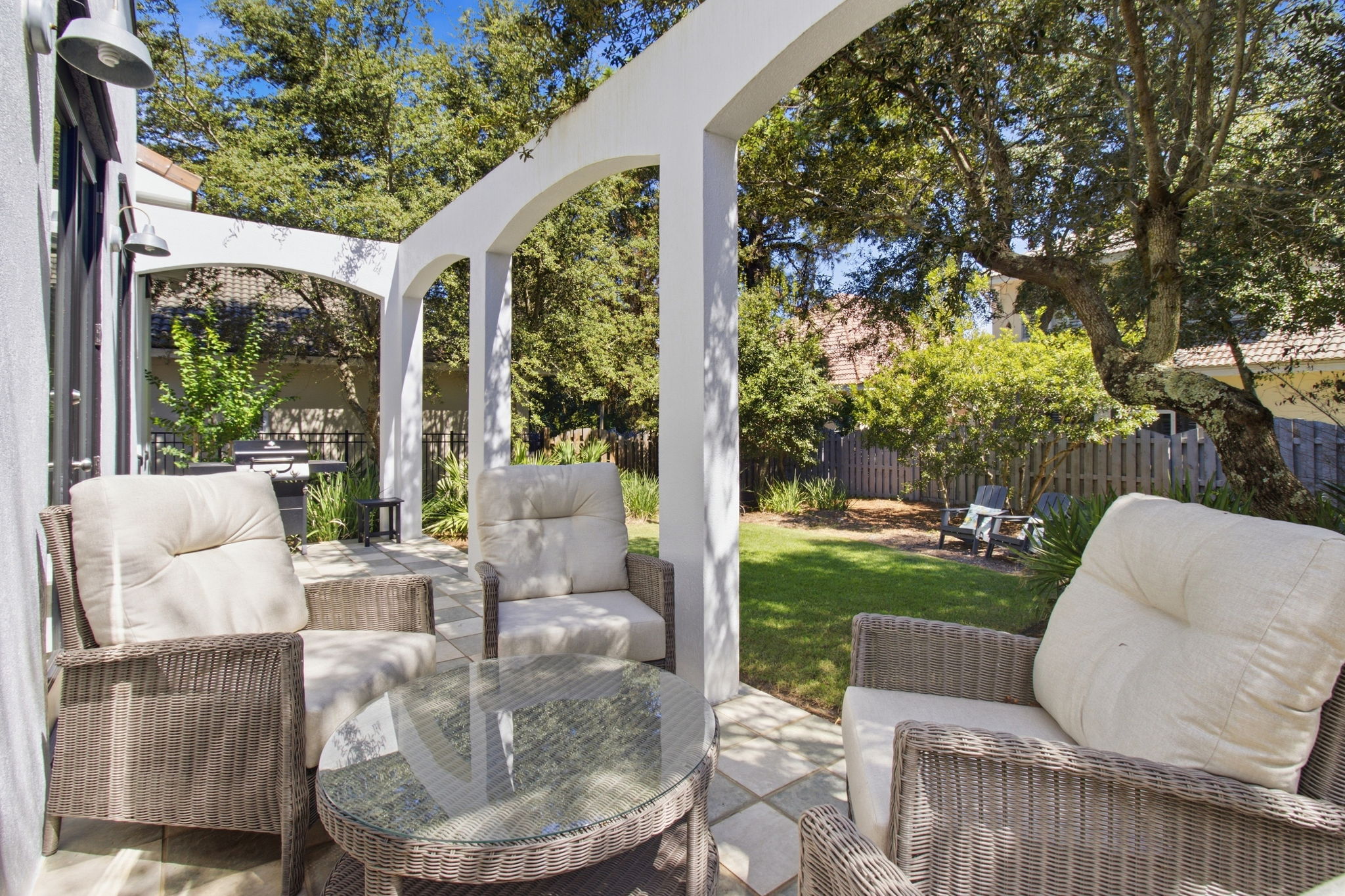 Backyard patio