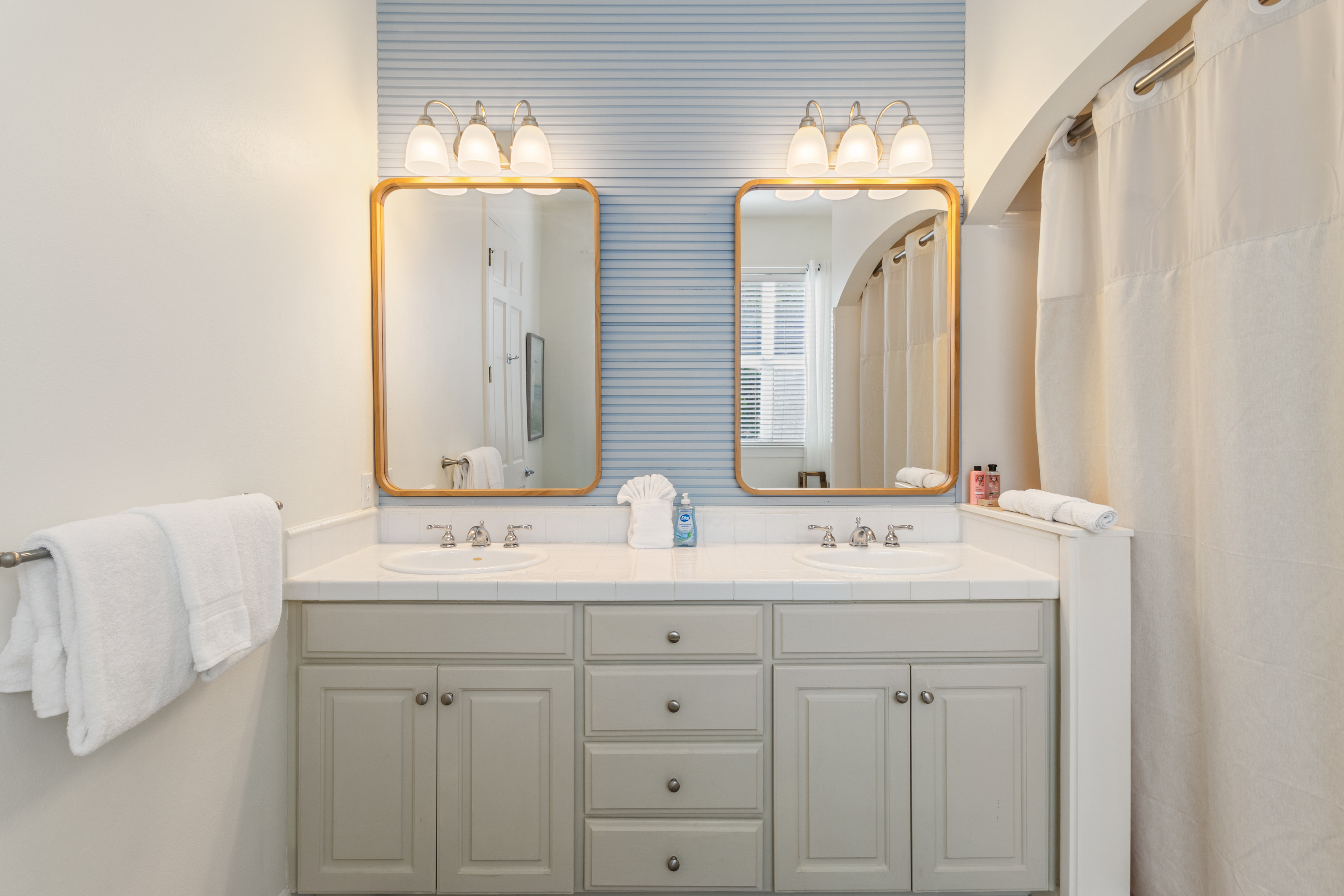 Primary ensuite double vanity