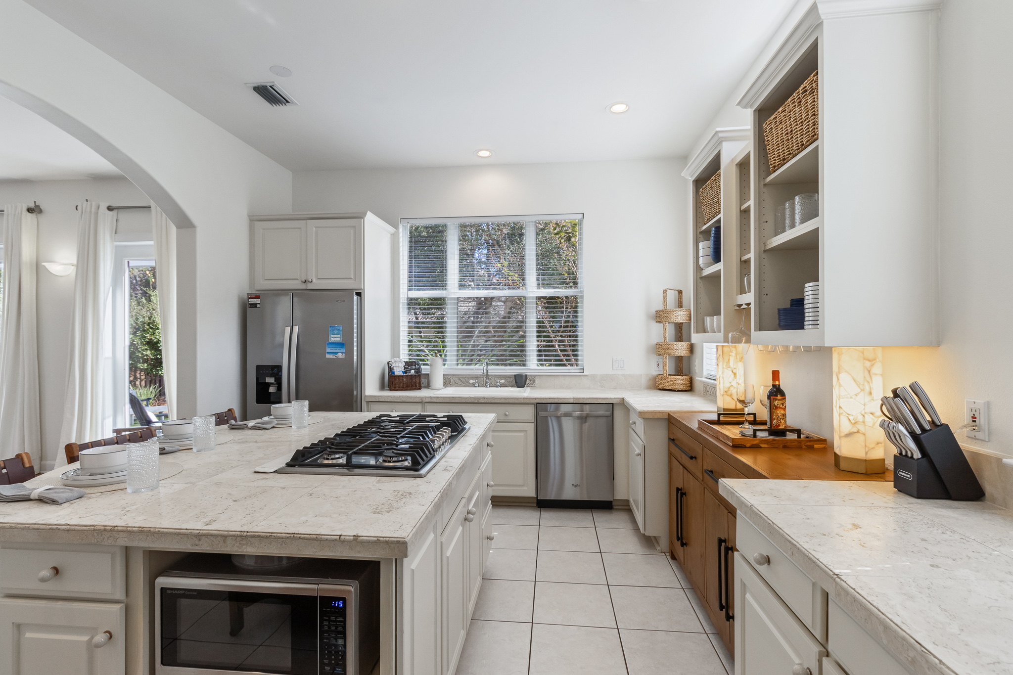 Extra seating in backyard