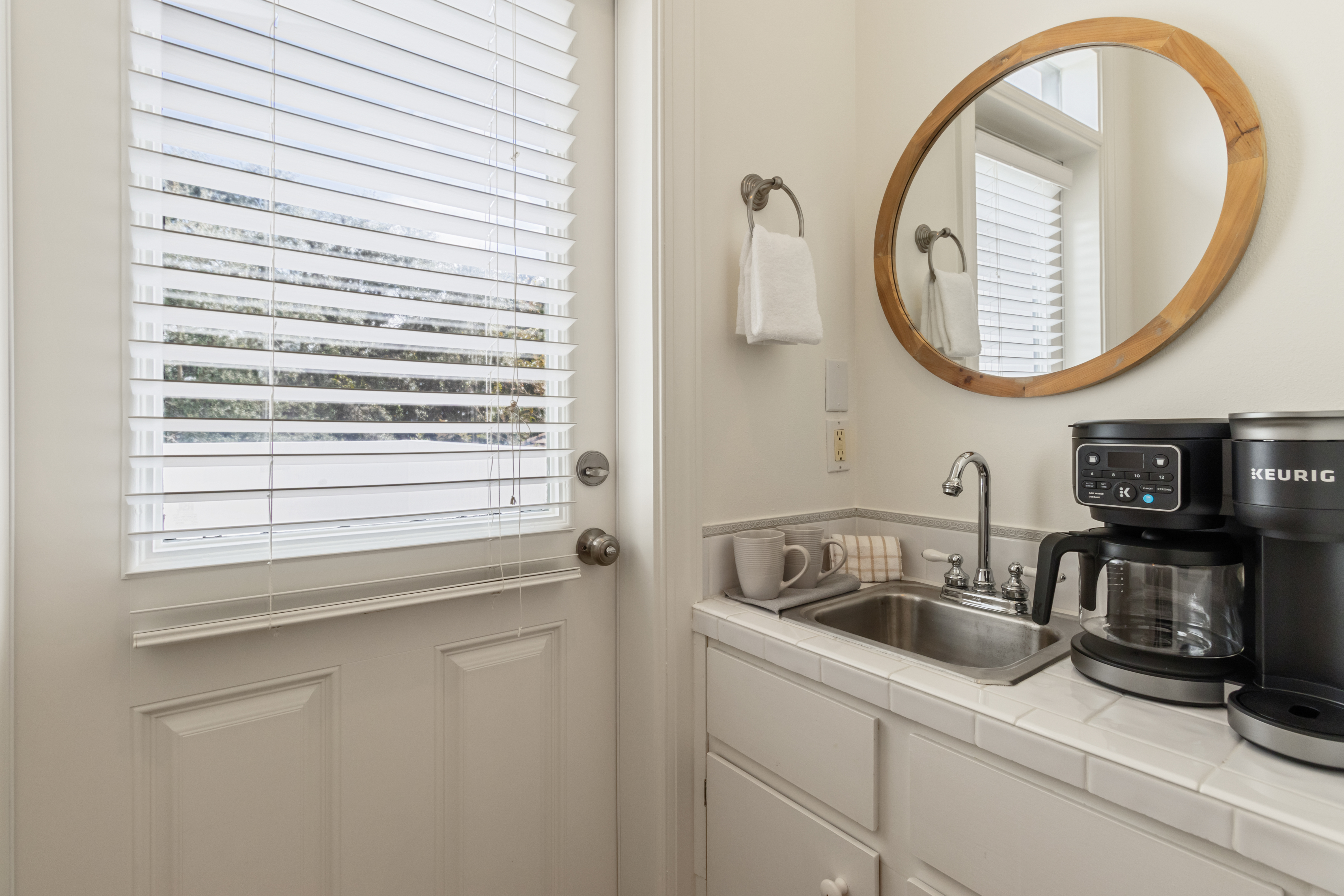 Second floor kitchenette and balcony access in bedroom 2 - secon