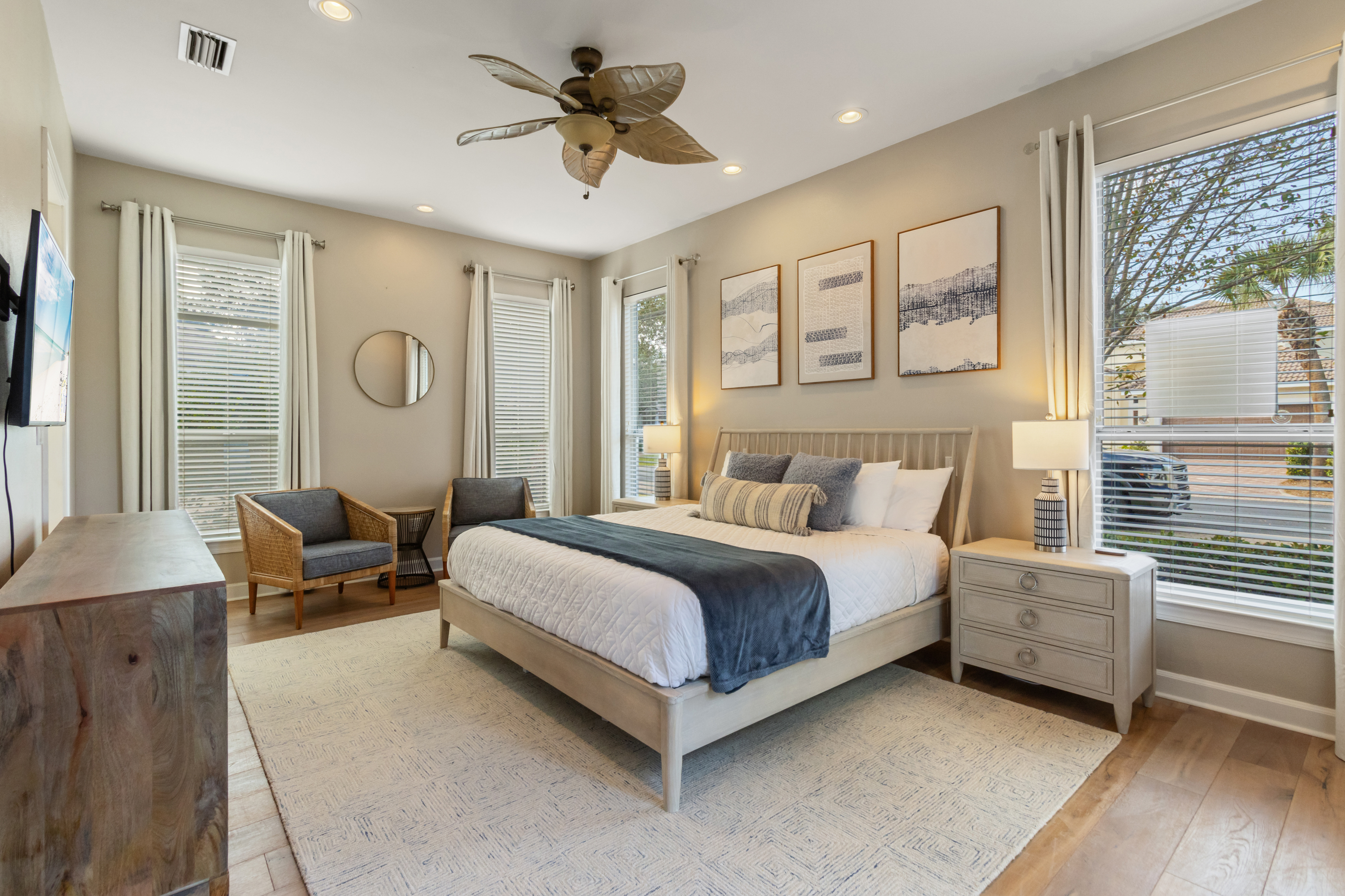 First floor primary suite