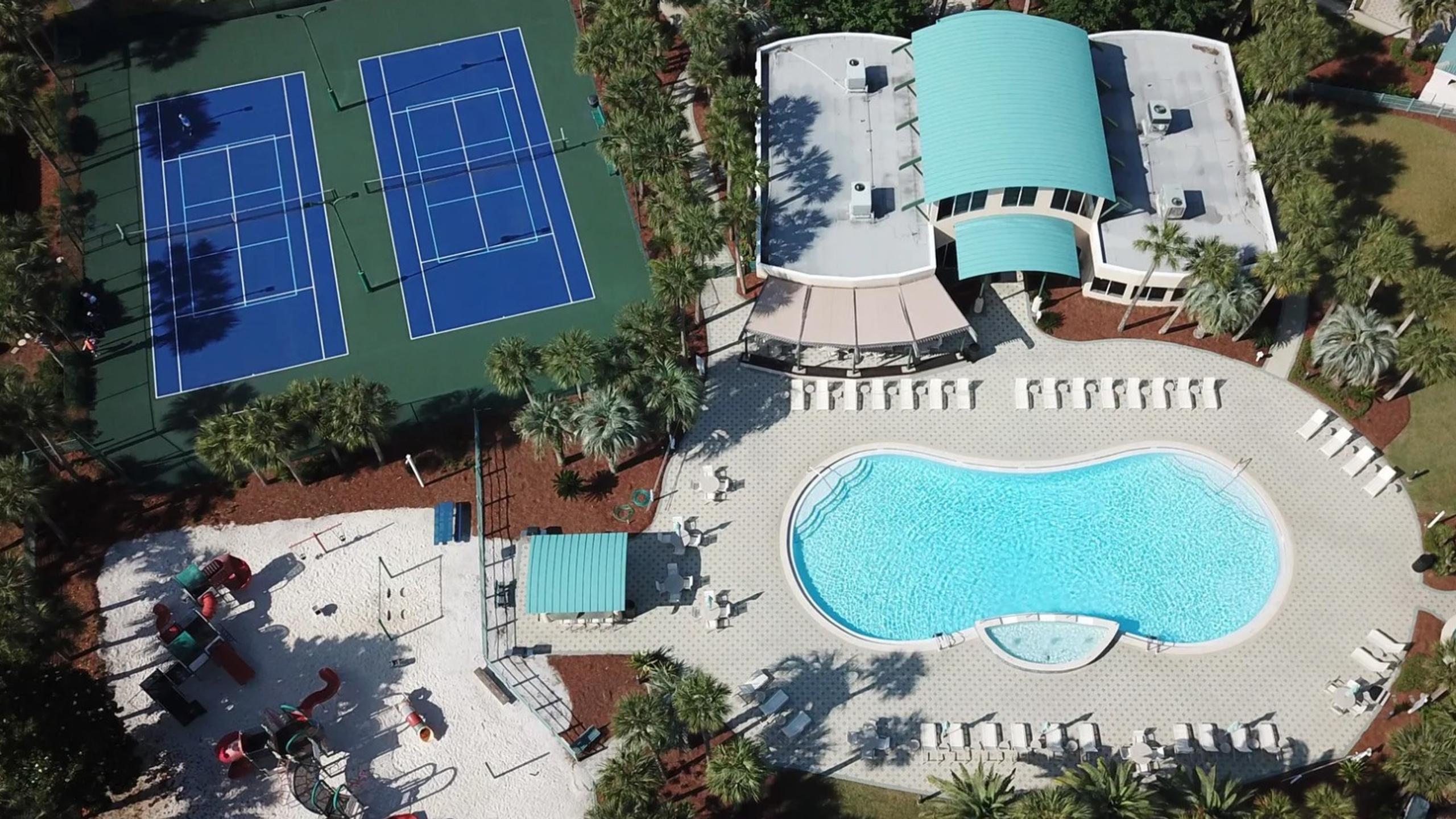 Destiny East pool, clubhouse, and tennis/pickleball courts