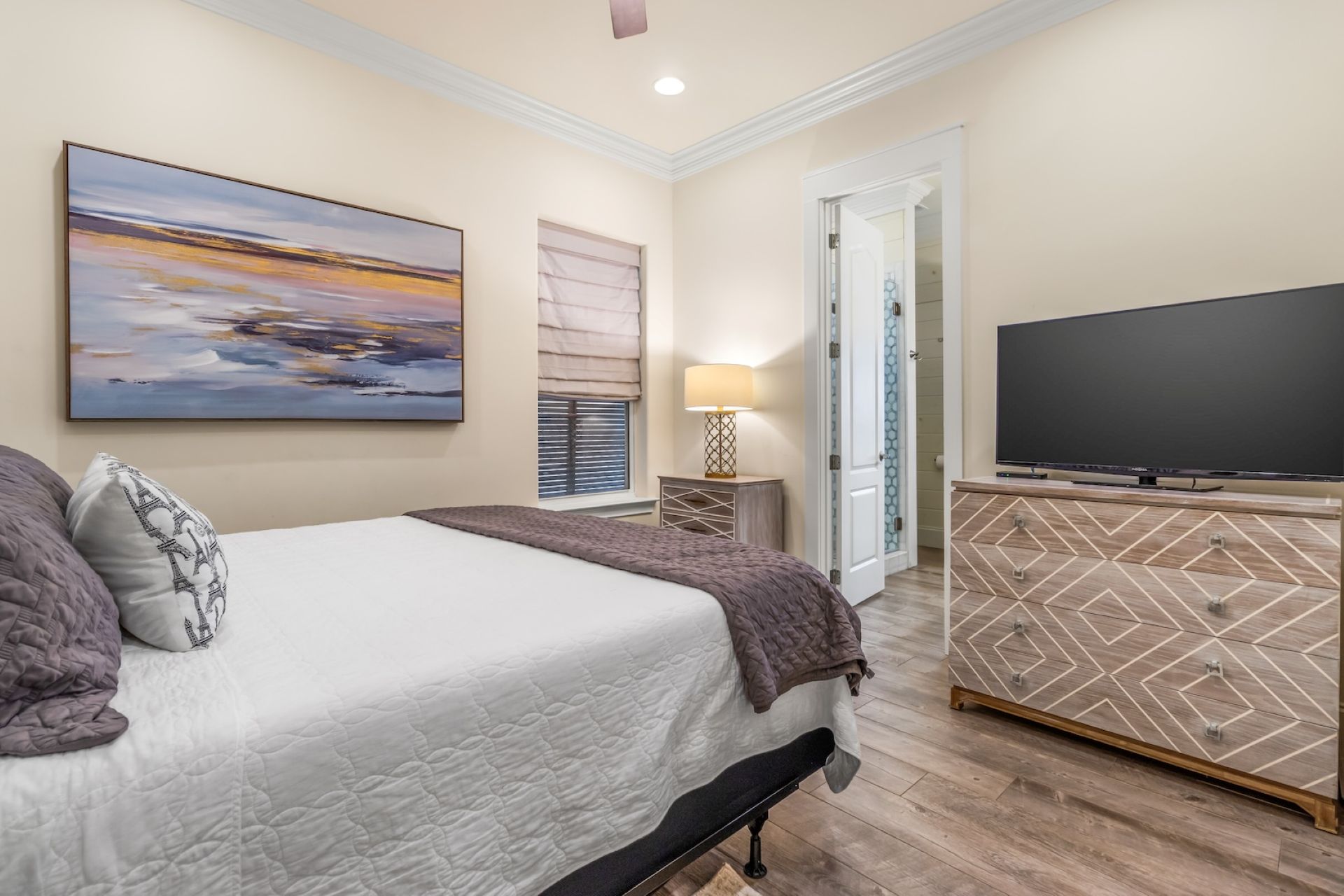 Smart TV in king guest bedroom 3