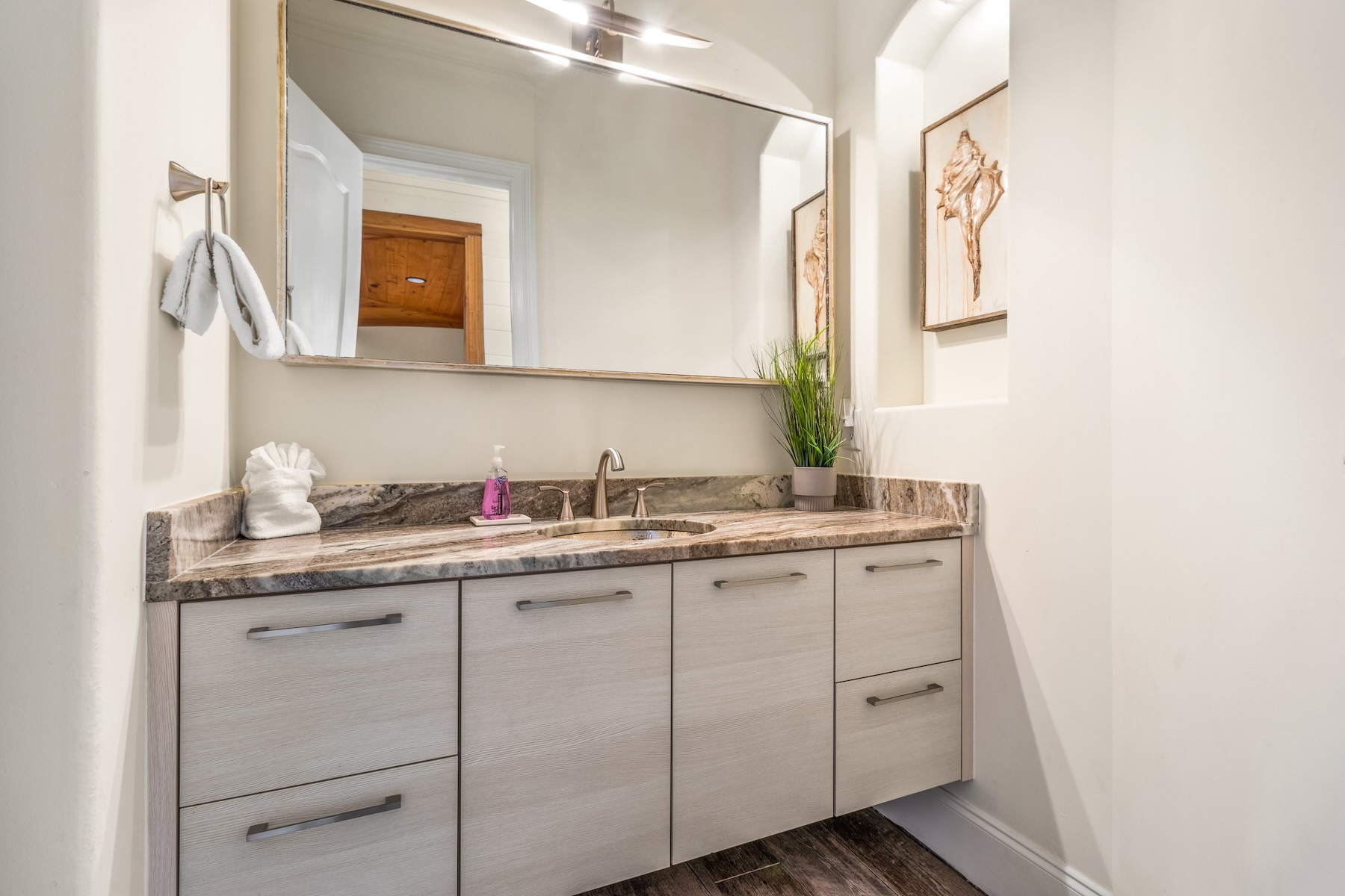 Second floor half bath