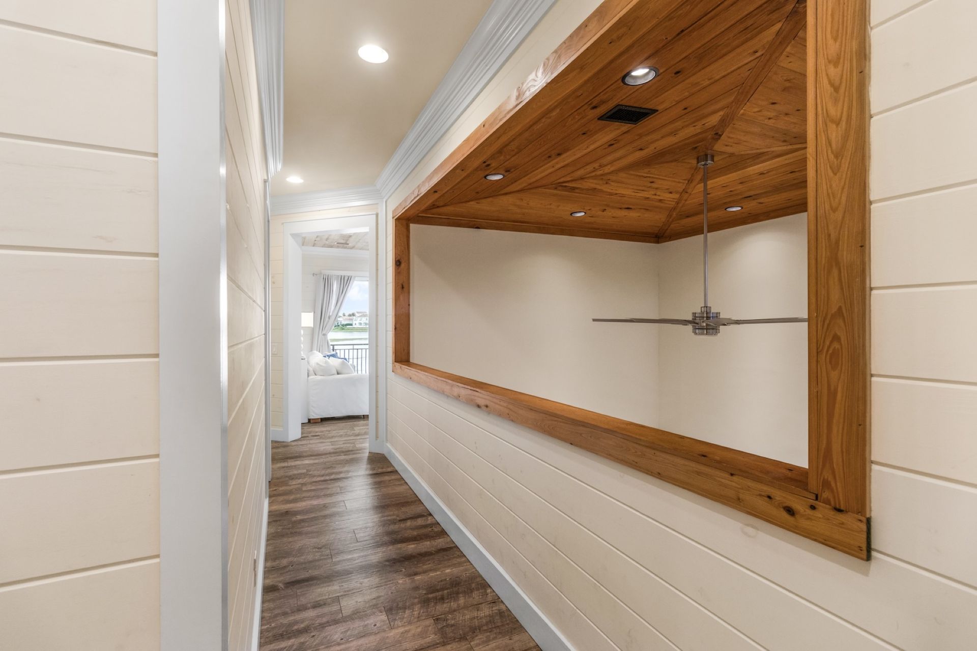 Second floor hallway with view to first floor