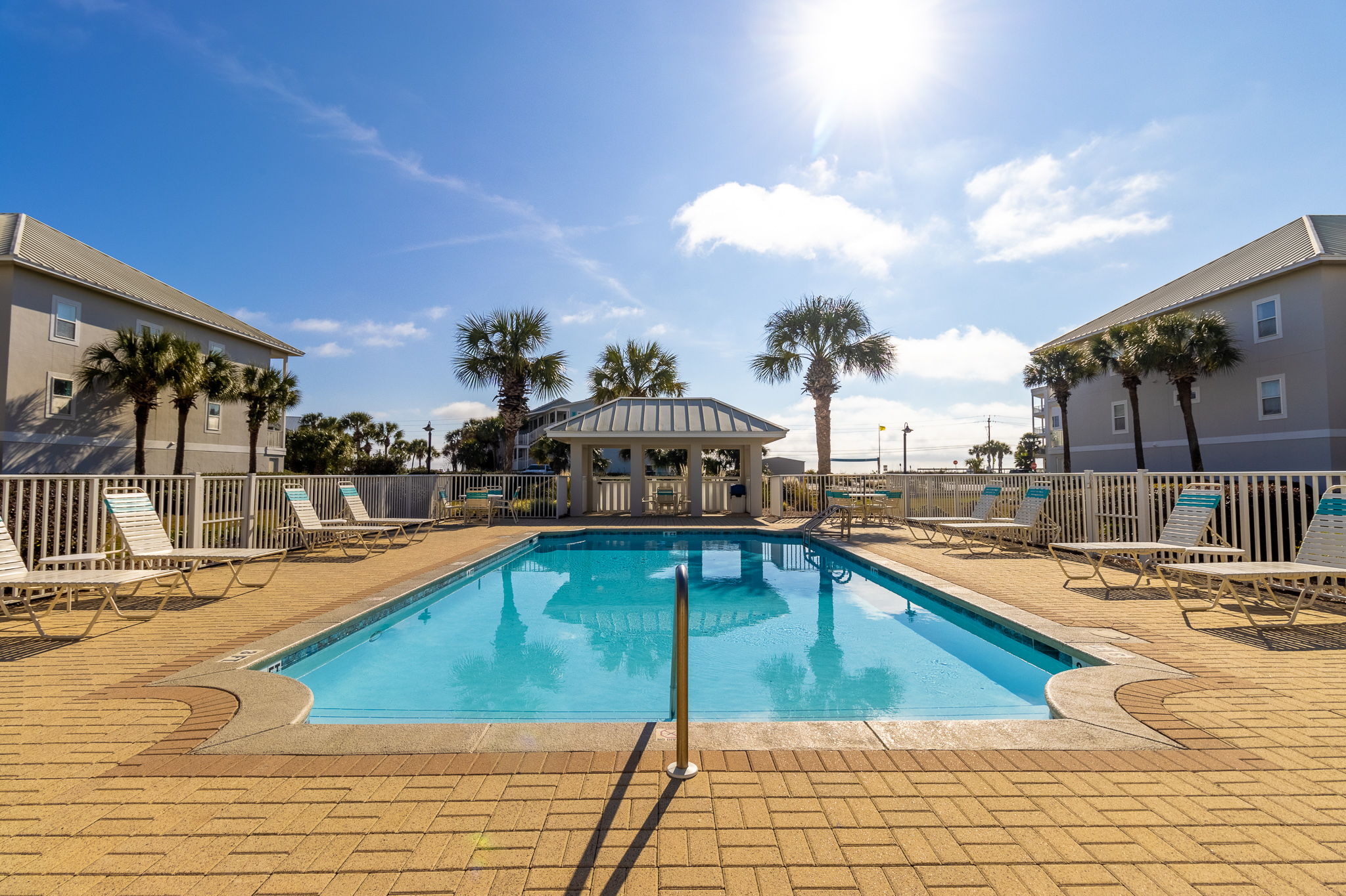 Steps away from community pool