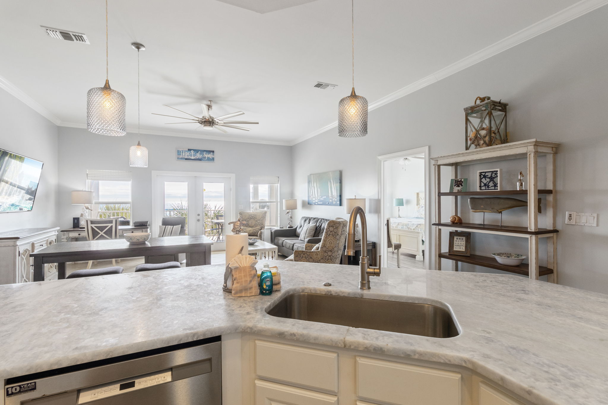 Enjoy cooking with a gulf view!