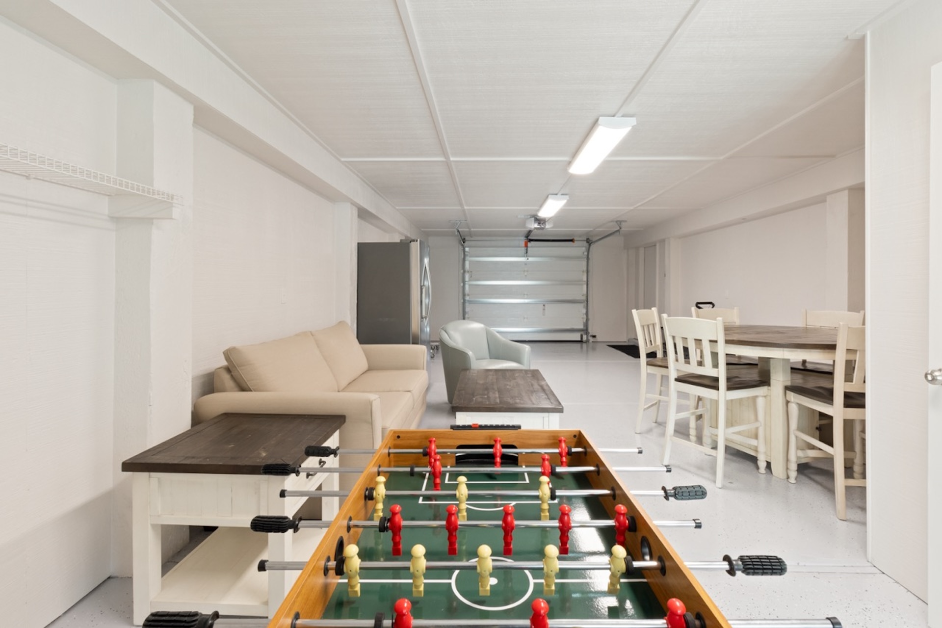 3-in-1 game table foosball, pool, air hockey