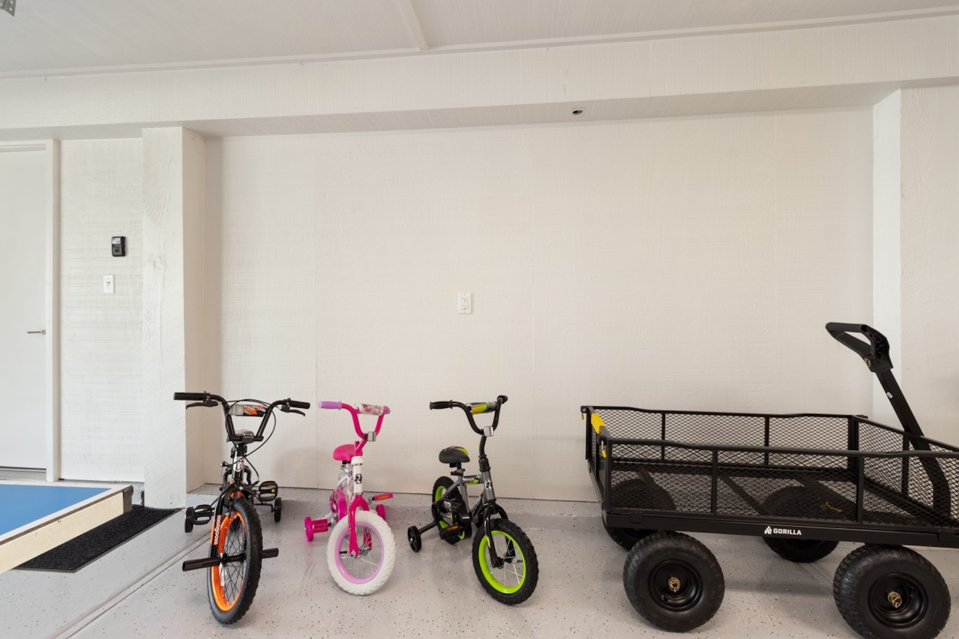 Kids bikes and beach wagon