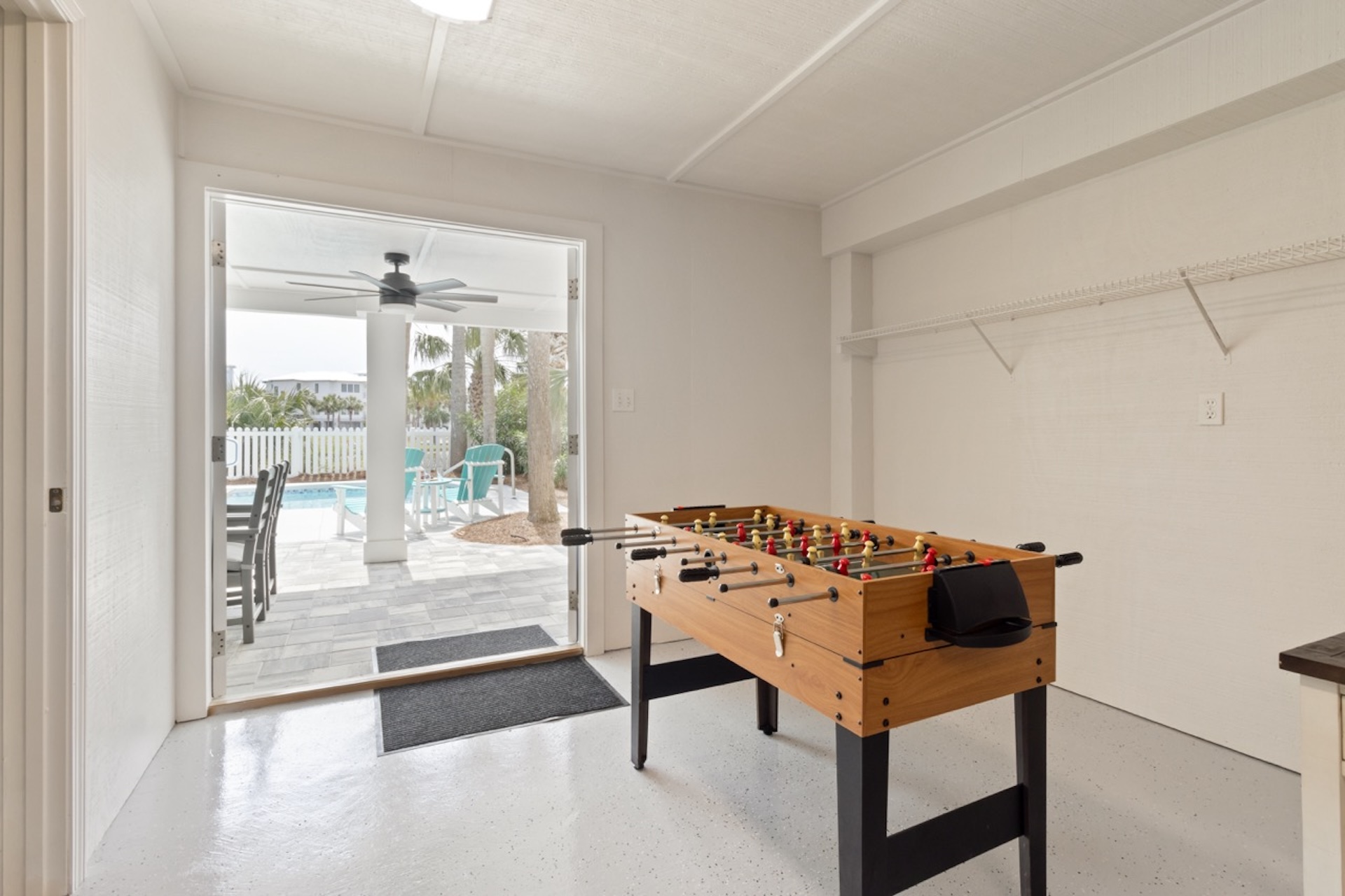 3-in-1 game table foosball, pool, air hockey