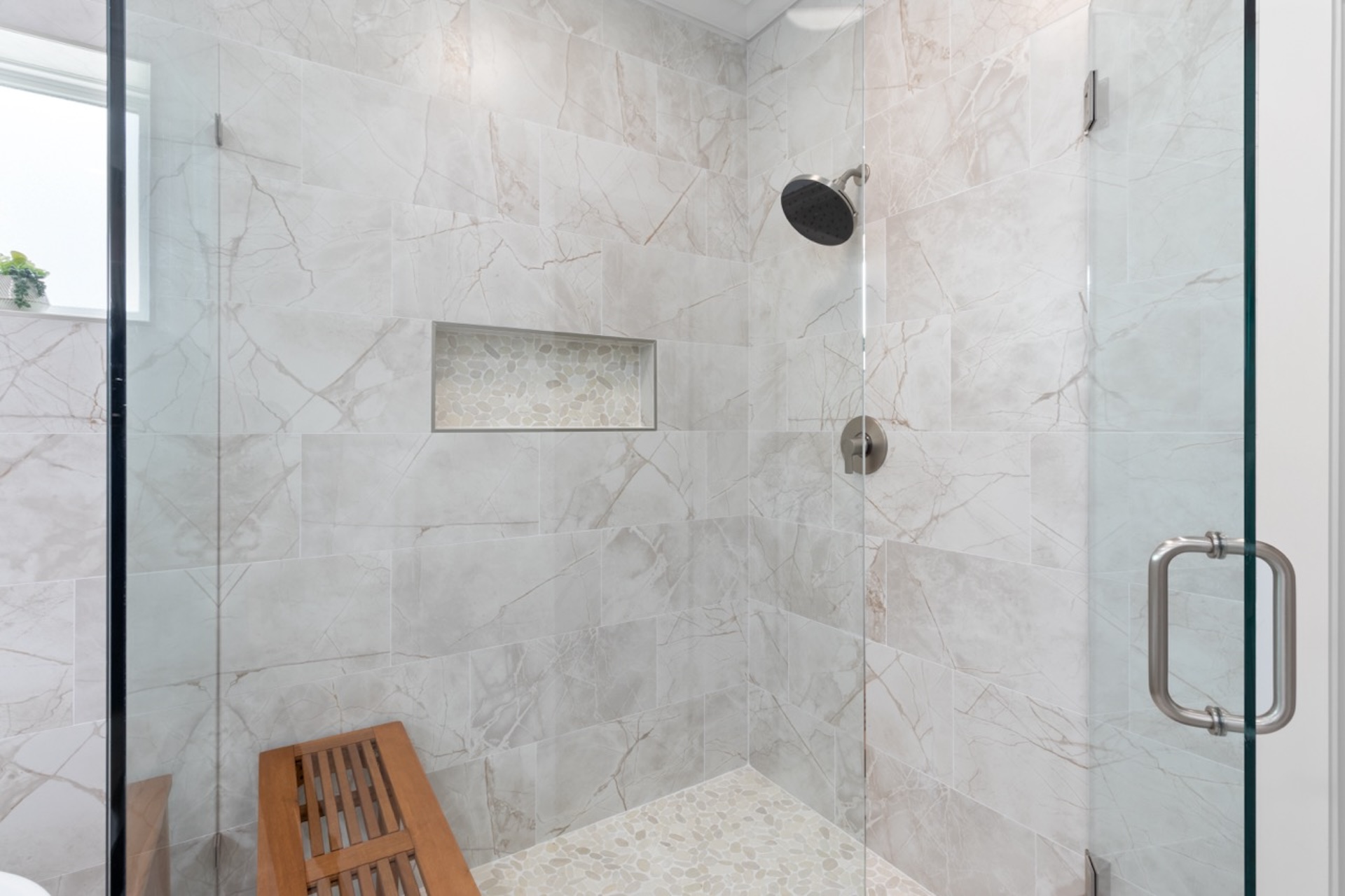 Beautiful walk-in shower