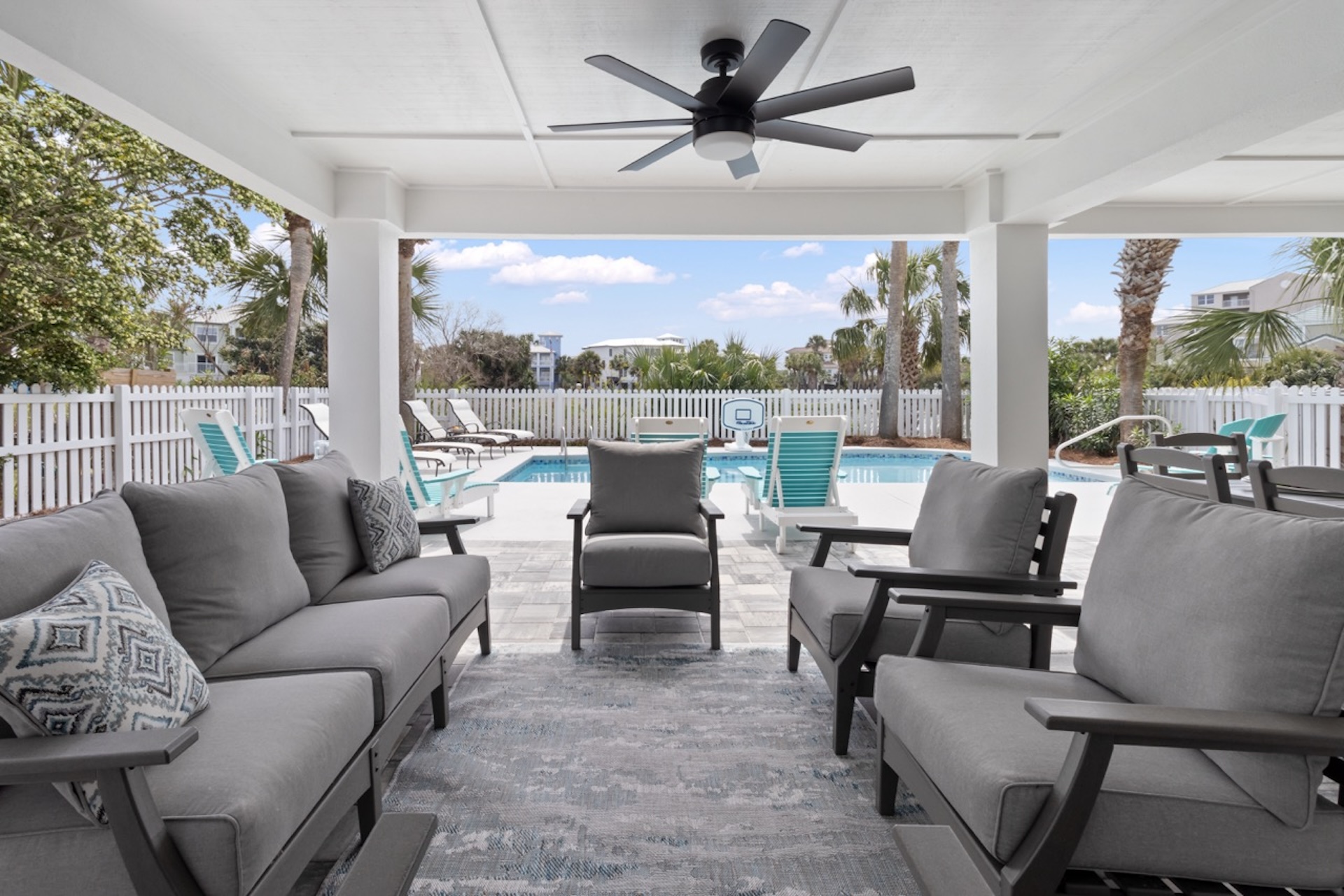 Beautiful covered patio