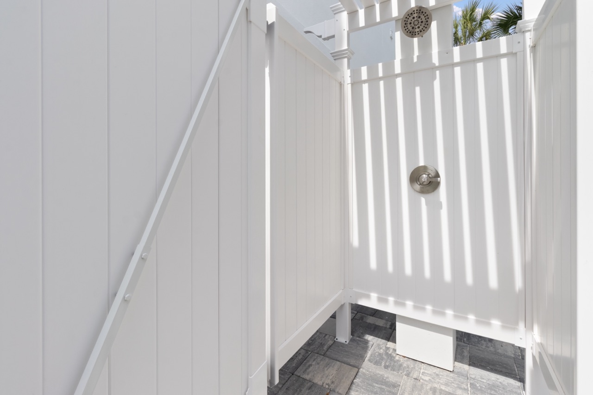 Convenient outdoor shower