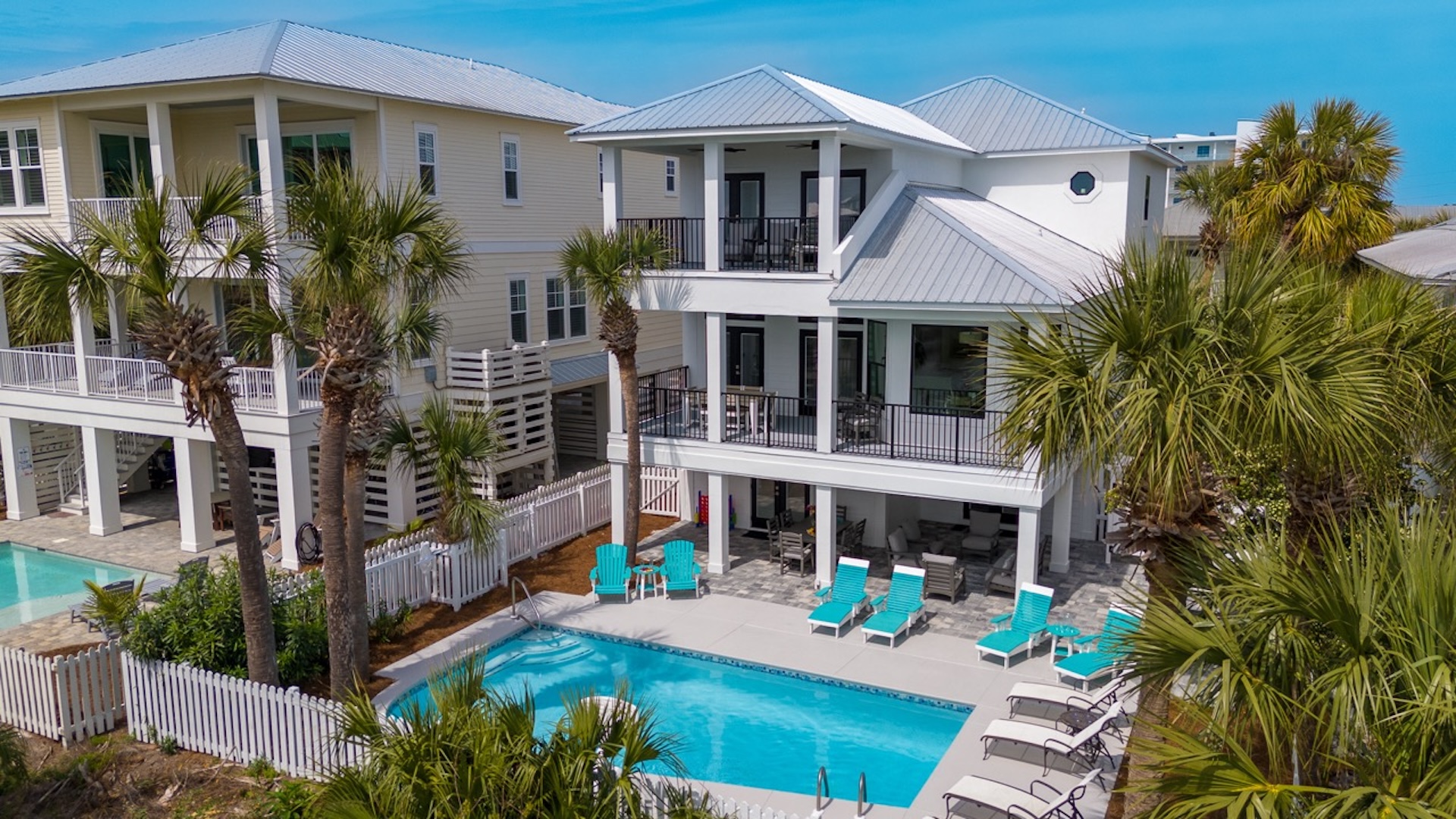 3 story beach home with private pool and water views