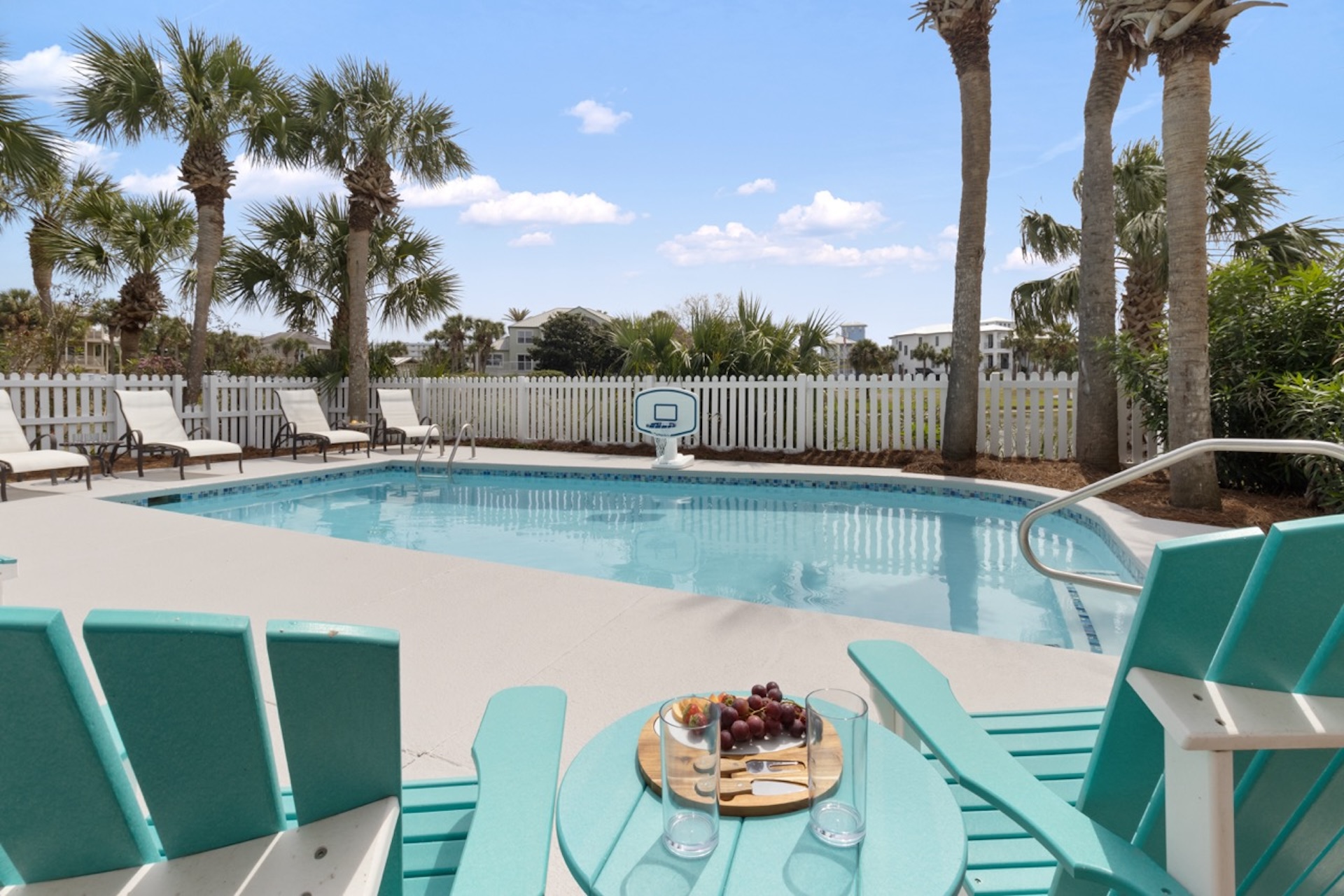 Convenient pool and outdoor seating