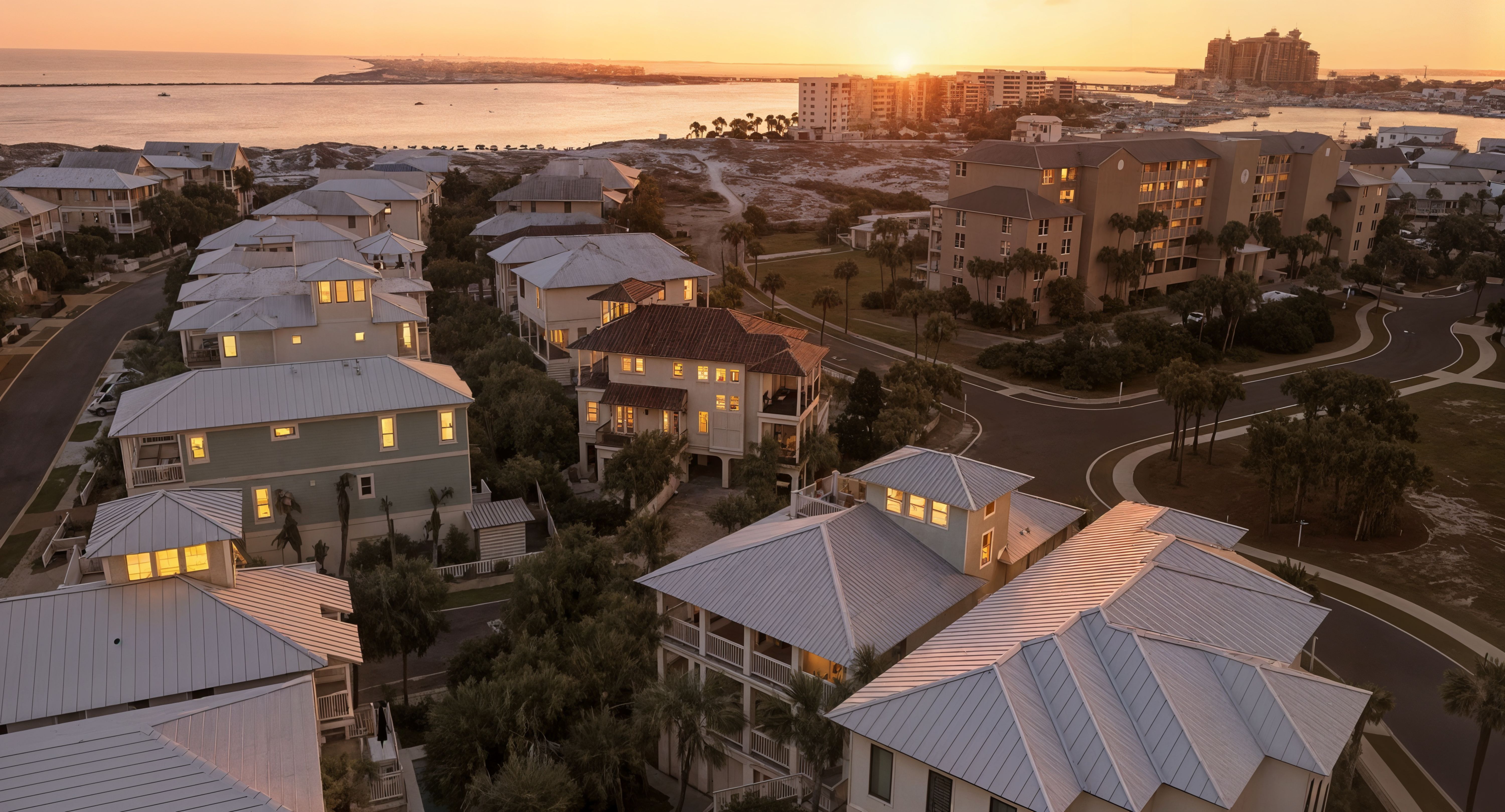 Enjoy gorgeous sunsets