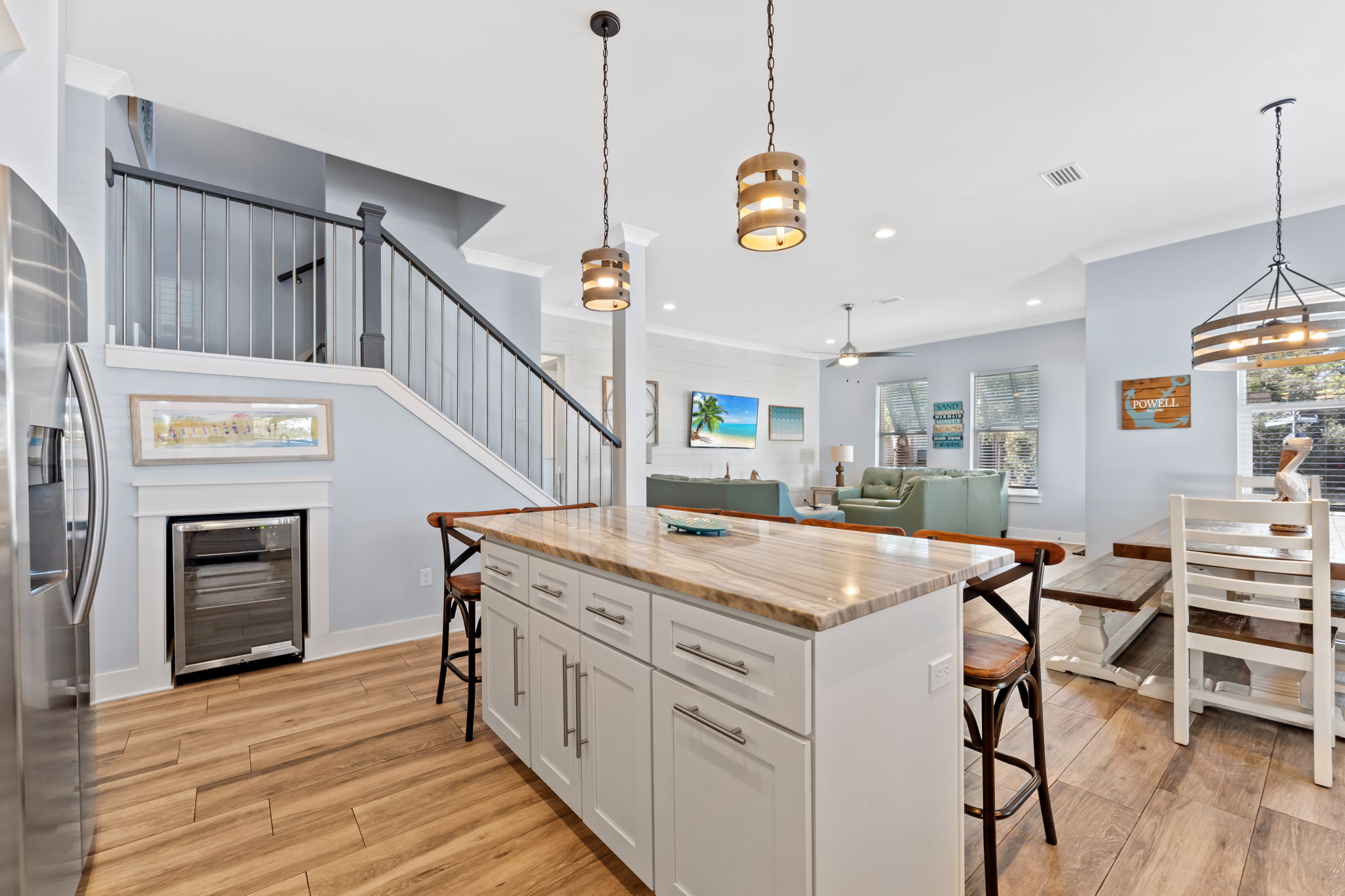 Large kitchen island