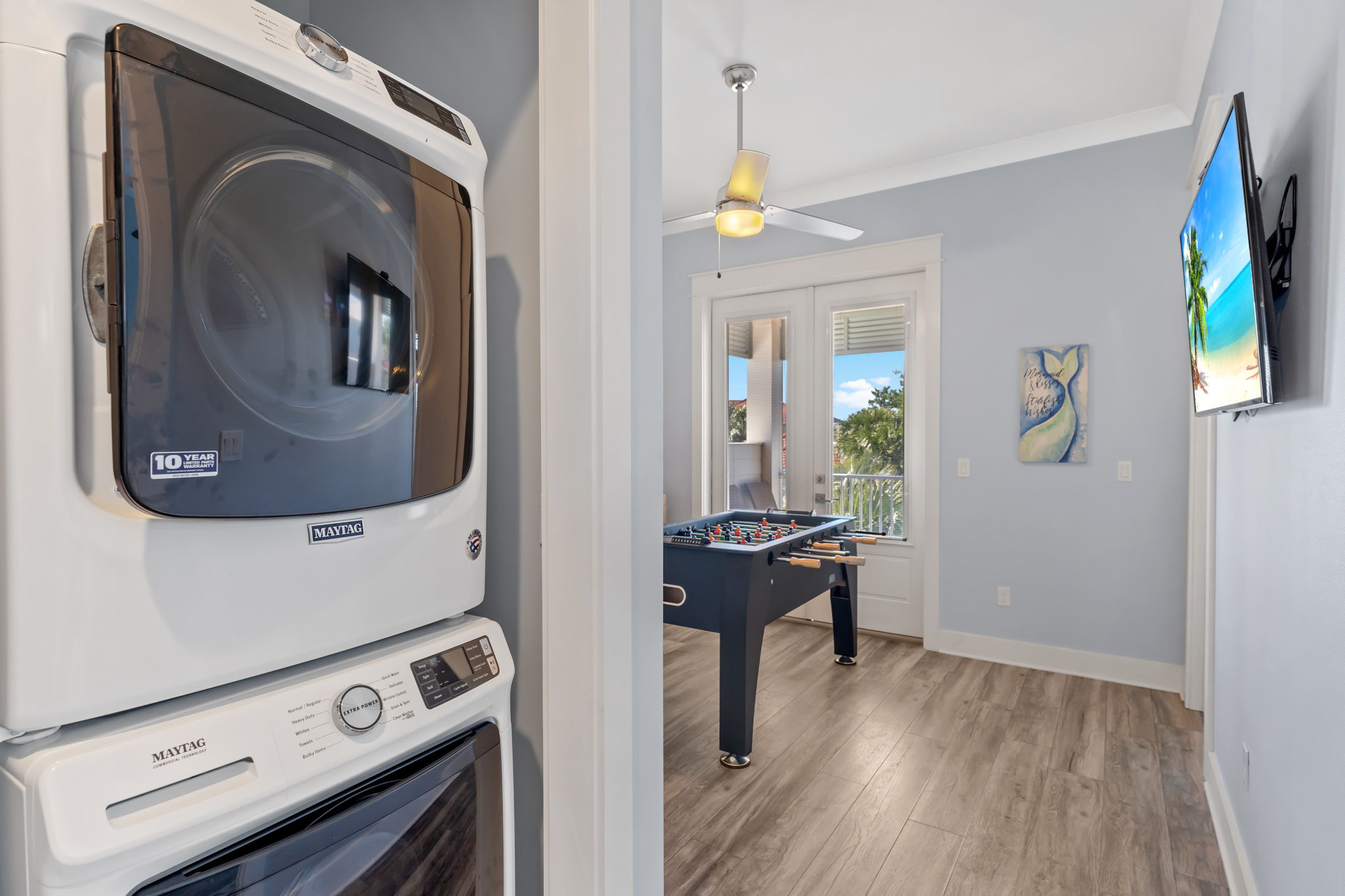 Convenient second floor laundry