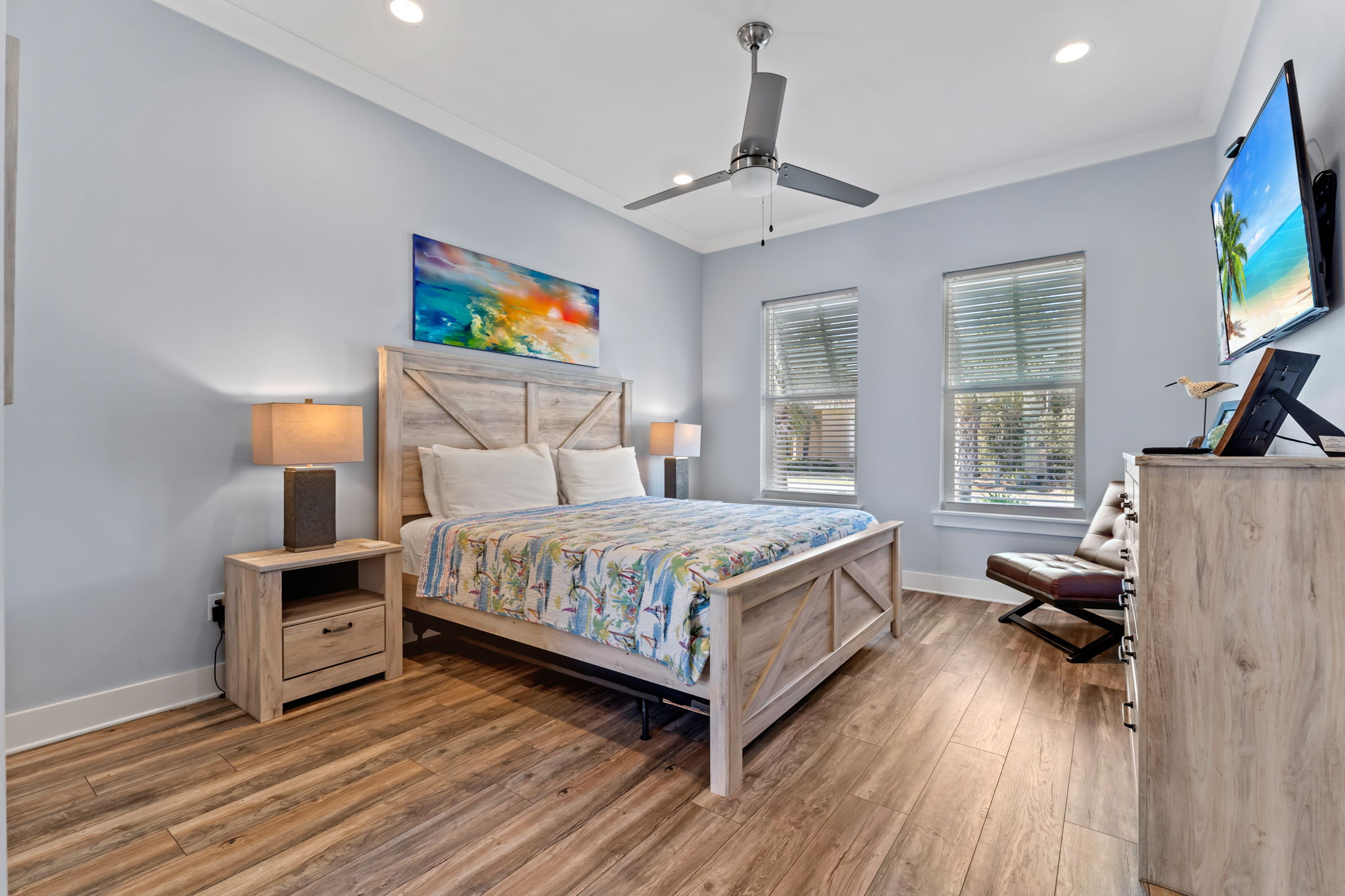 First floor king guest bedroom