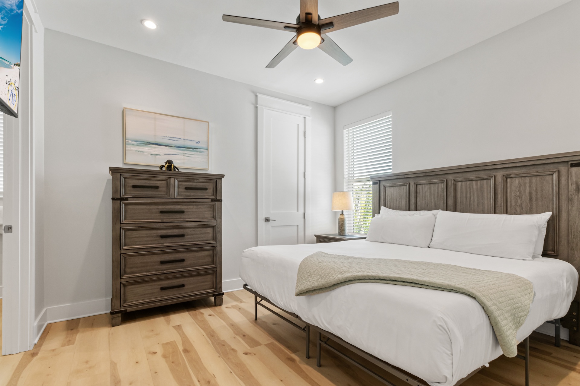 Second floor king guest bedroom with ensuite