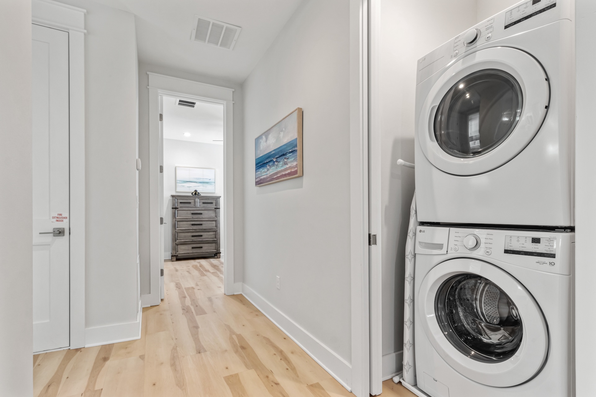 Convenient second floor laundry