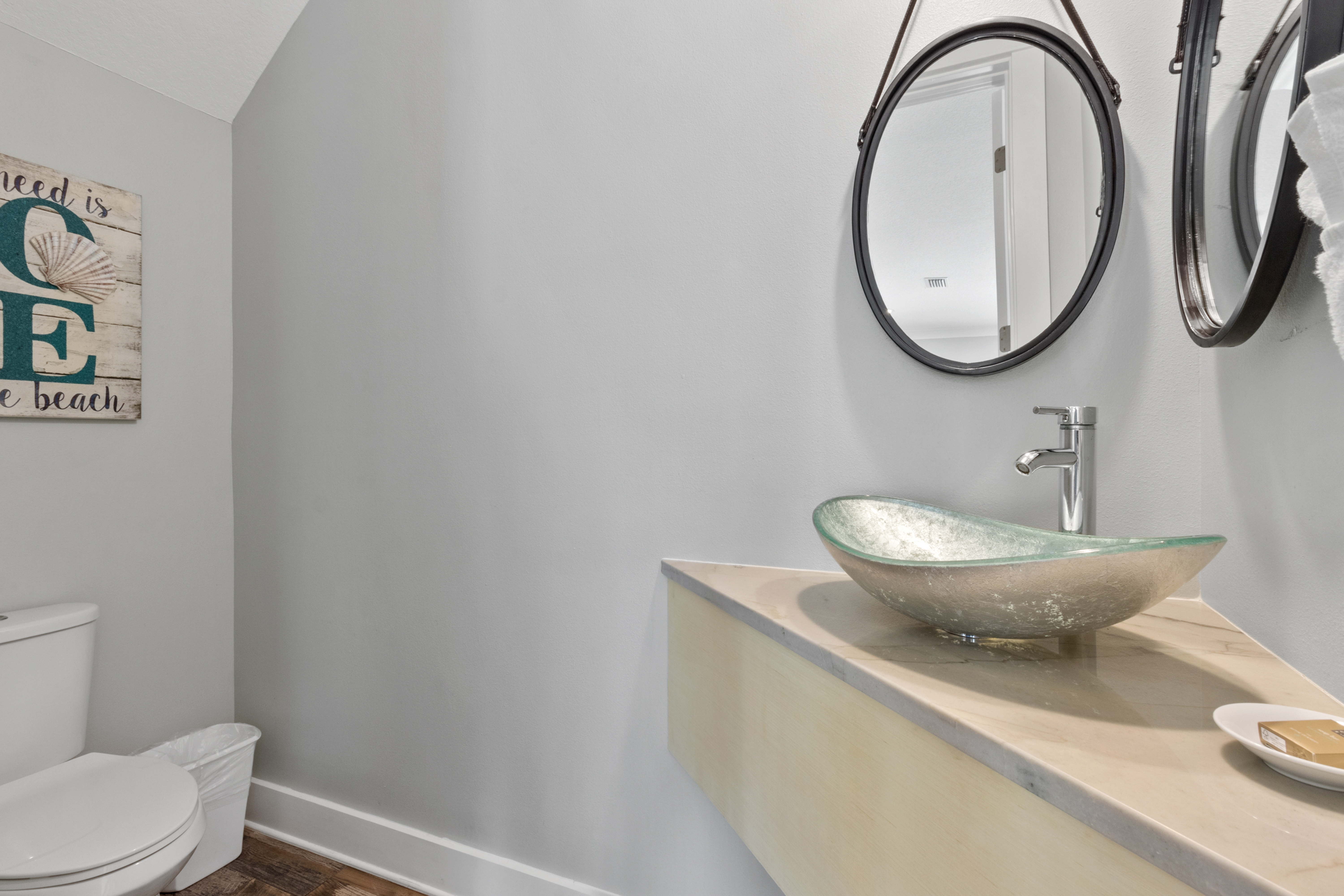 First floor half bath