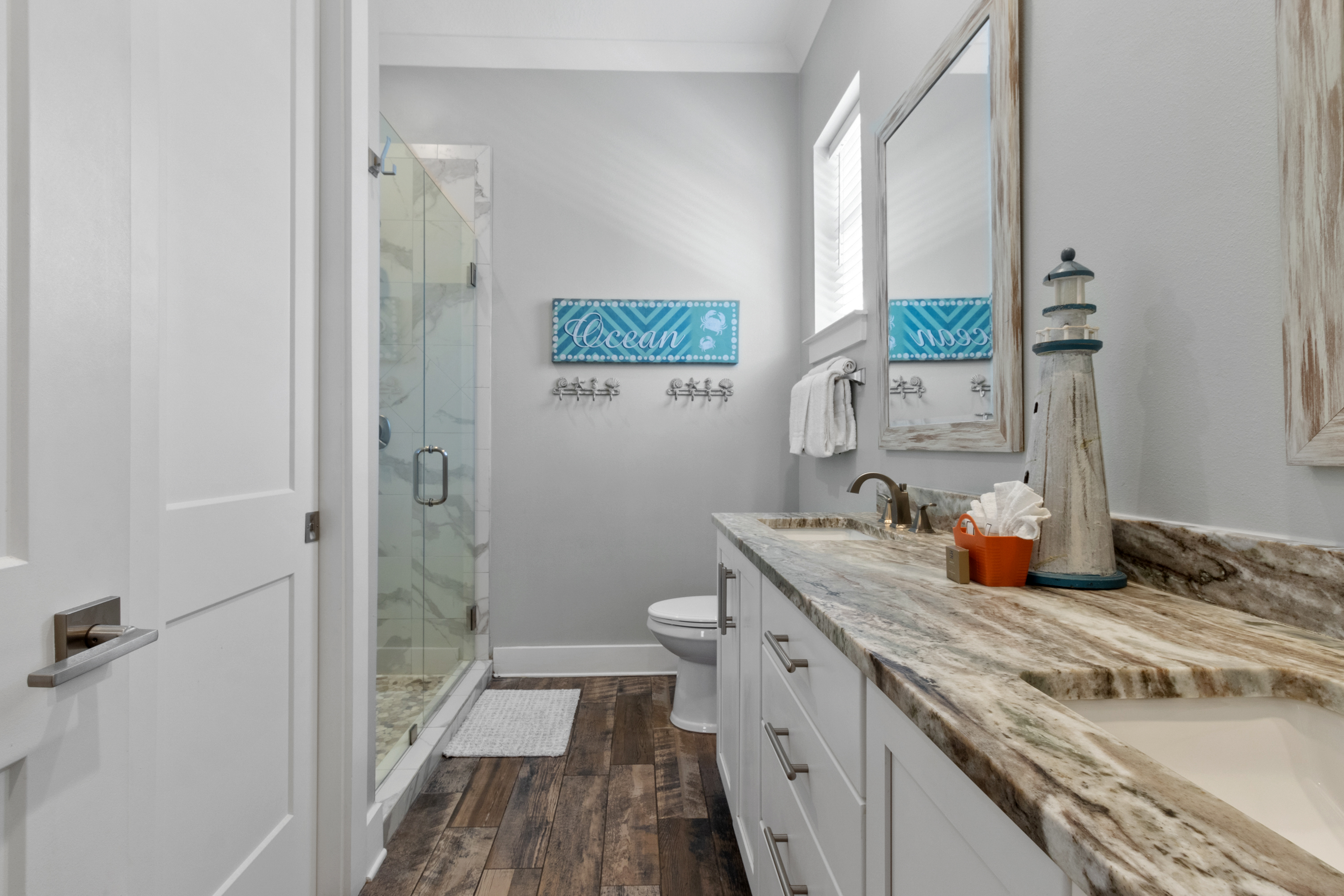 Second floor primary bathroom