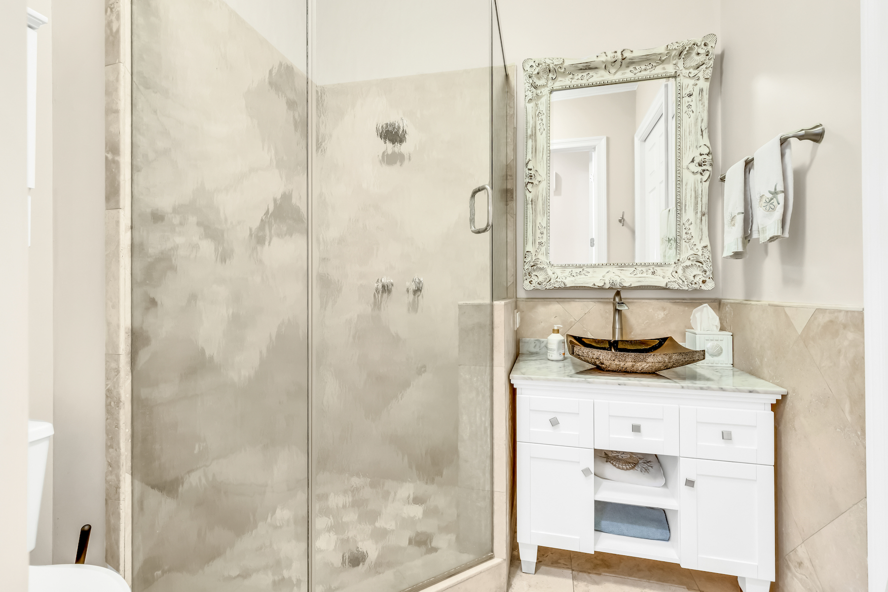 First floor full bathroom