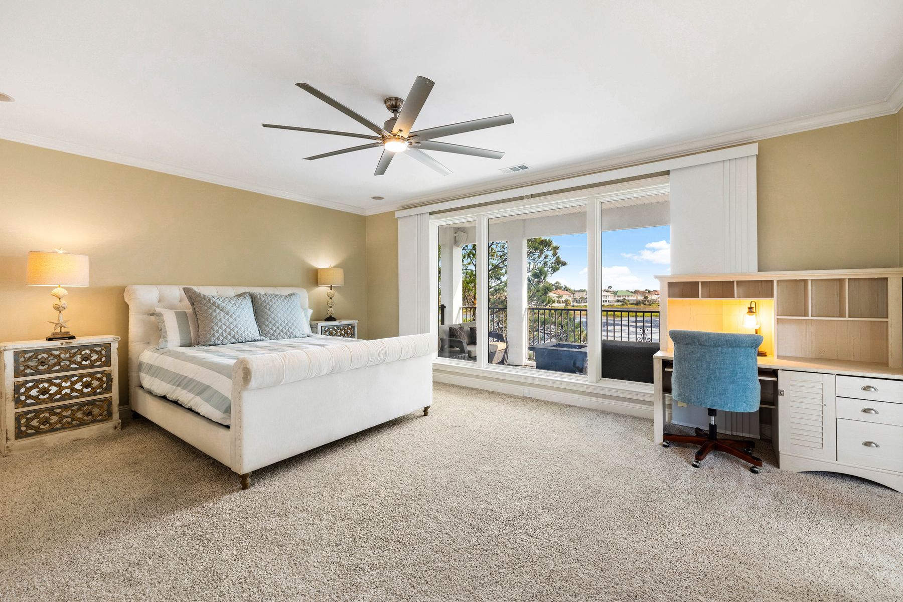 Spacious primary suite on second floor