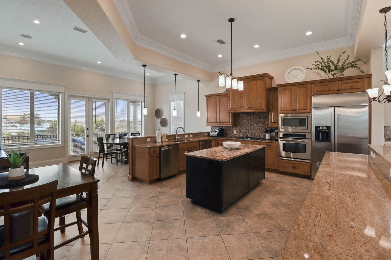 Fully stocked kitchen
