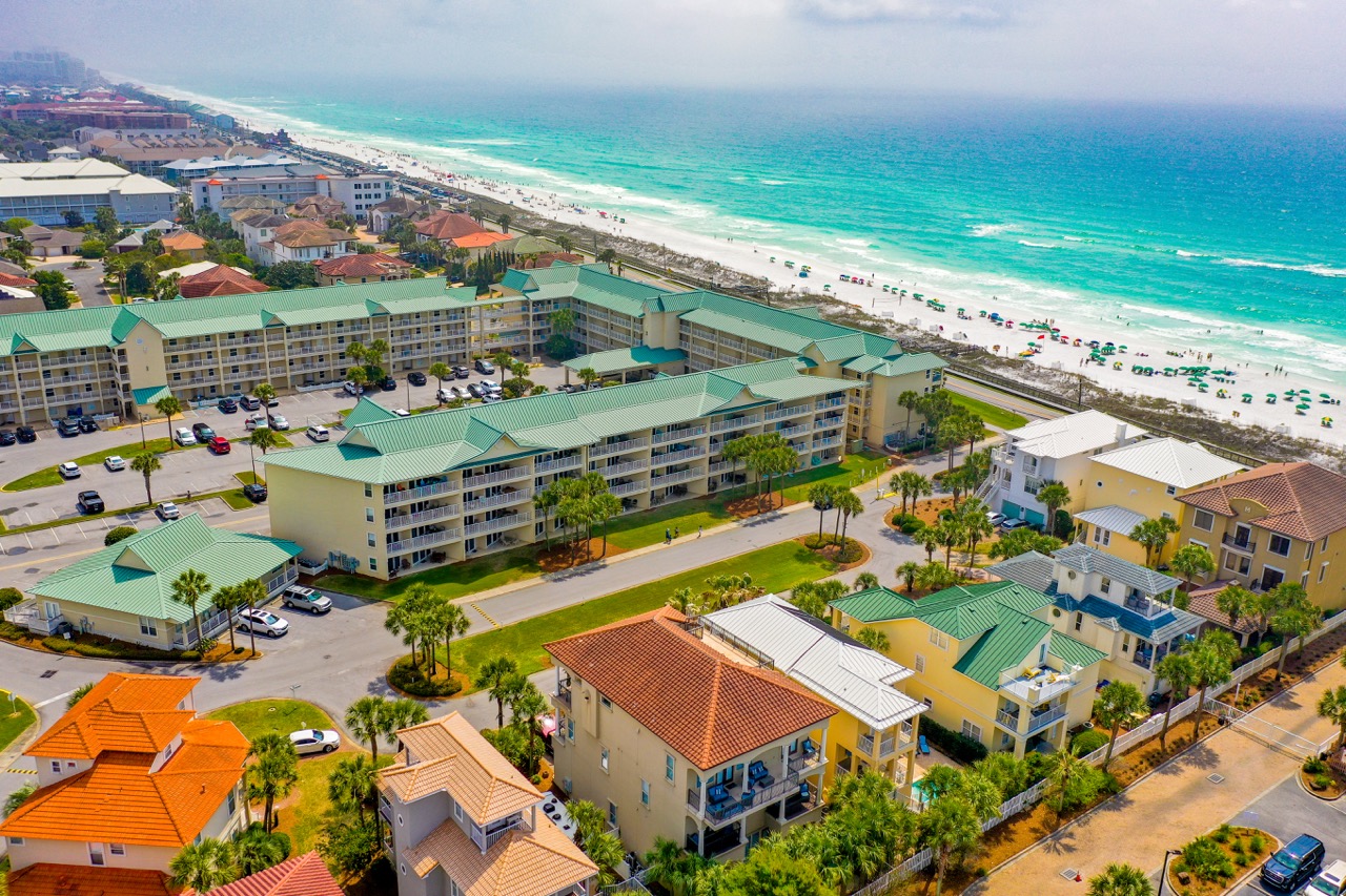 Located just steps from the private beach