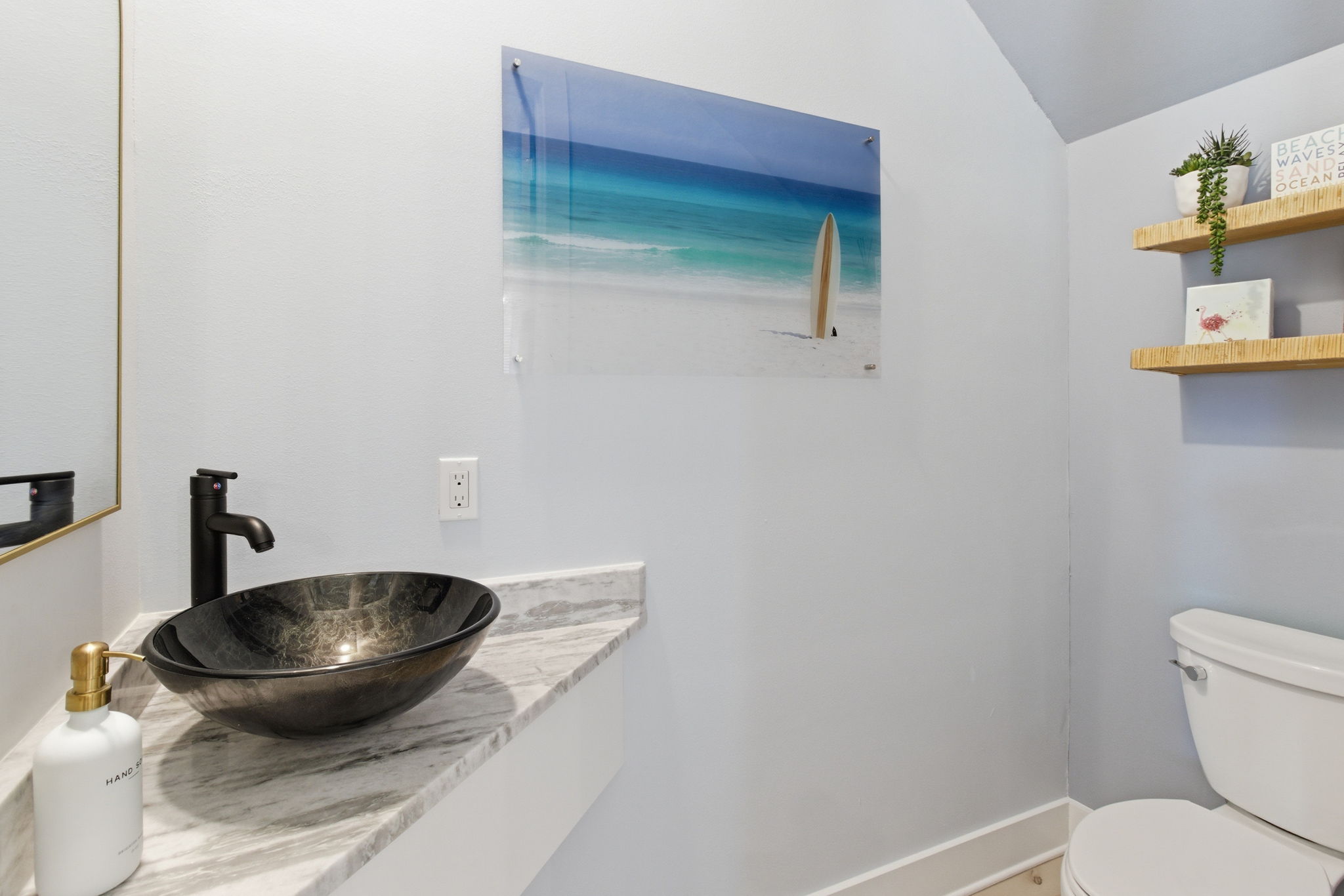 First floor half bath