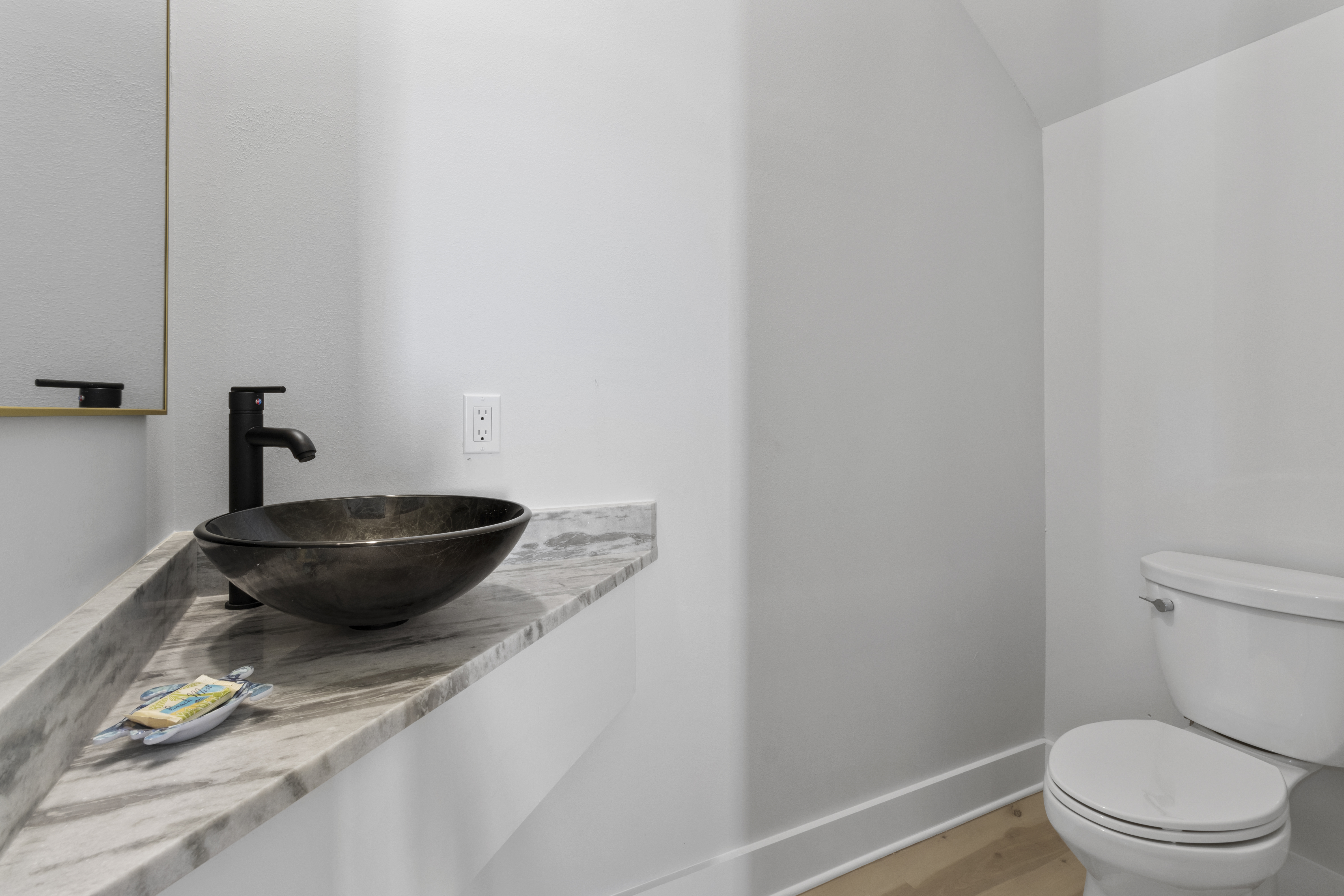 First floor half bath